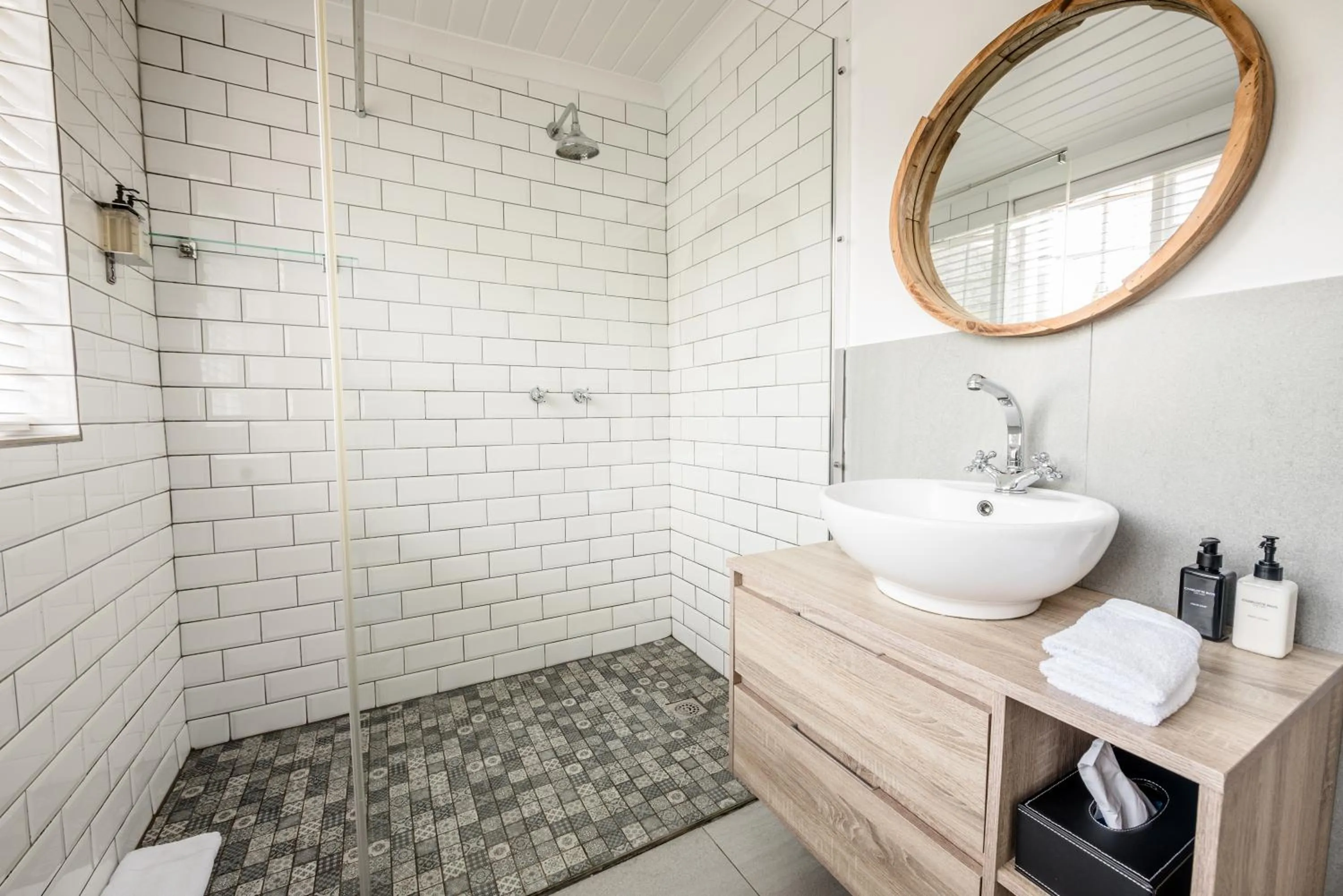 Shower in Corner House Residence