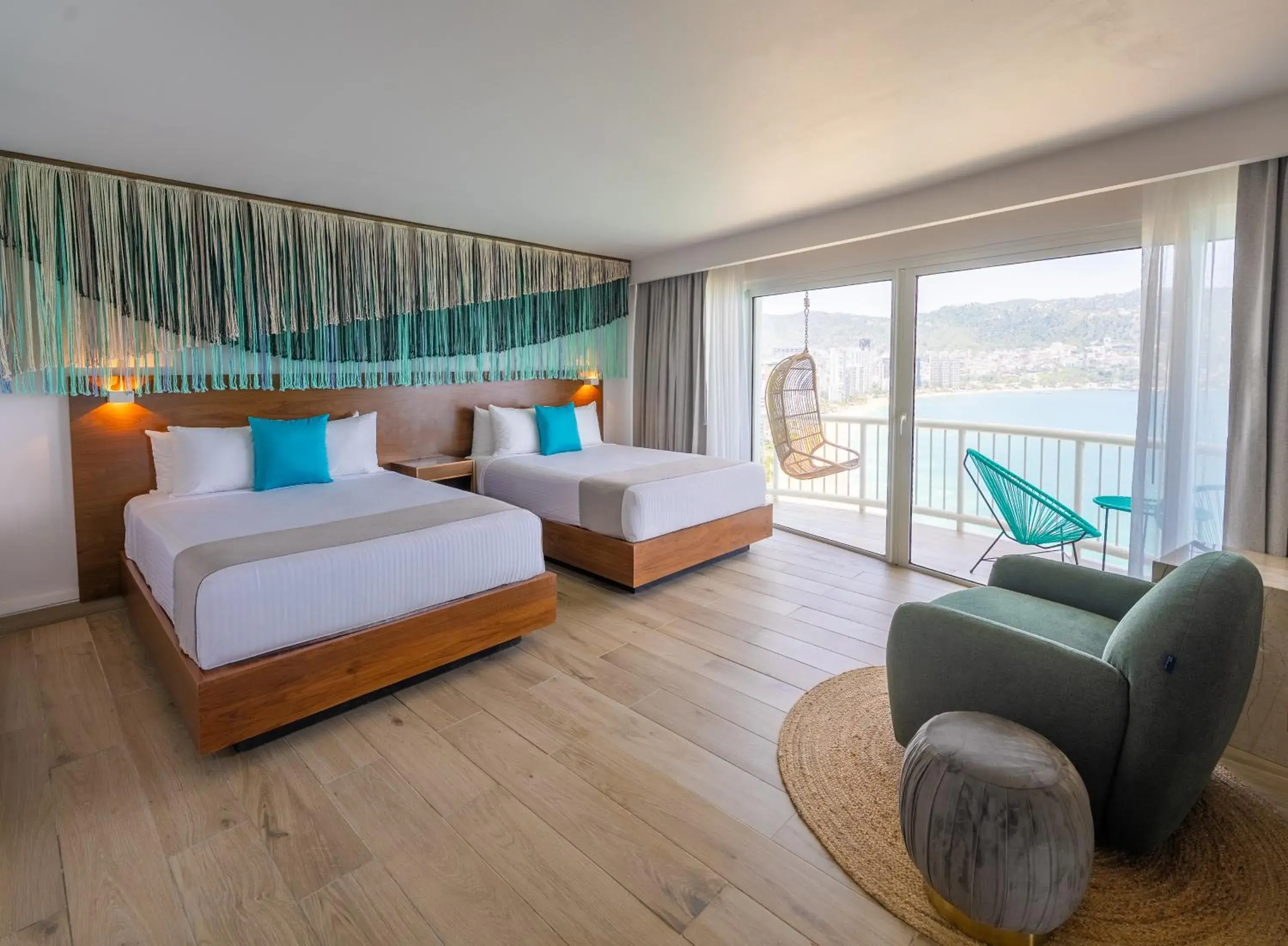 Bed in Hotel Amares Acapulco Bed in Hotel Amares Acapulco