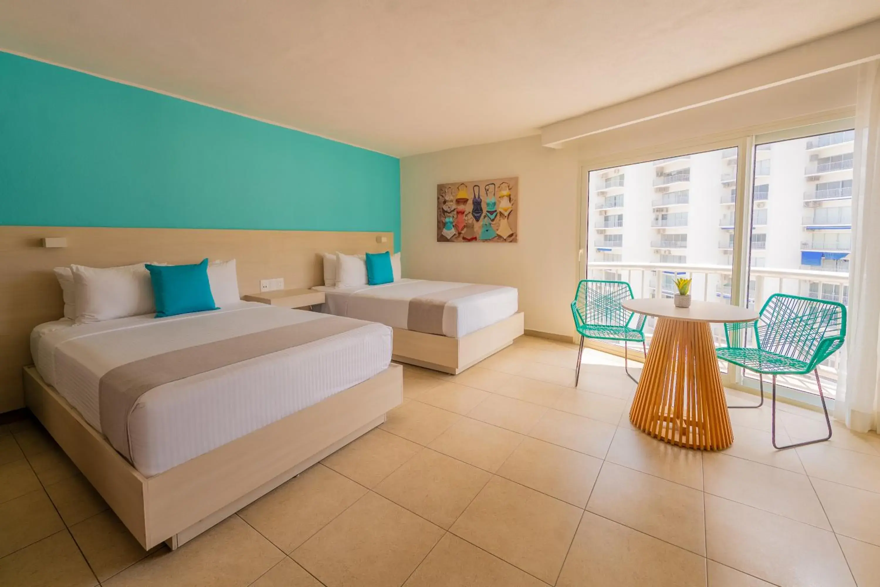 Bed in Hotel Amares Acapulco Bed in Hotel Amares Acapulco