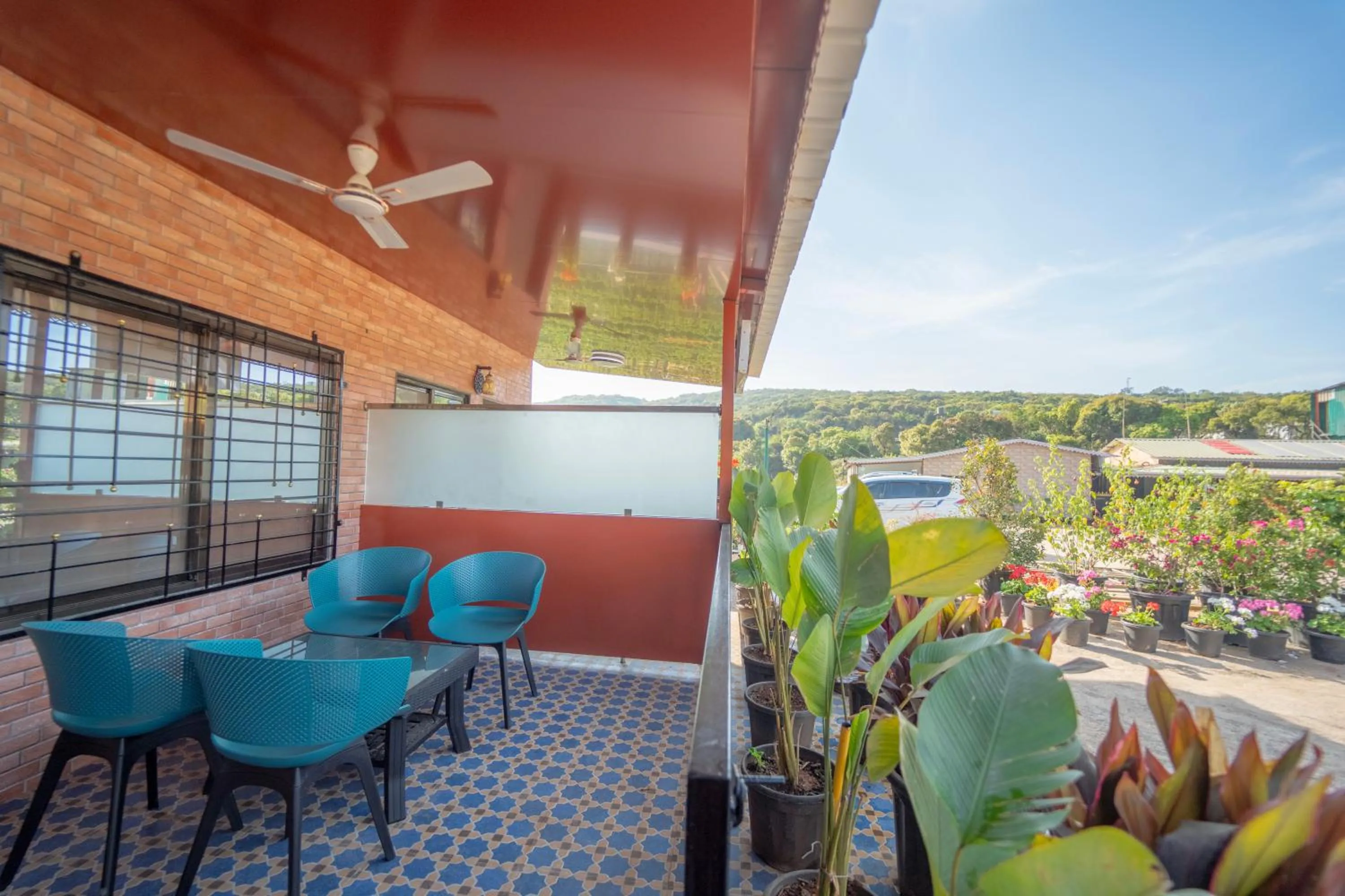 Balcony/Terrace in Bagicha villa and cottage