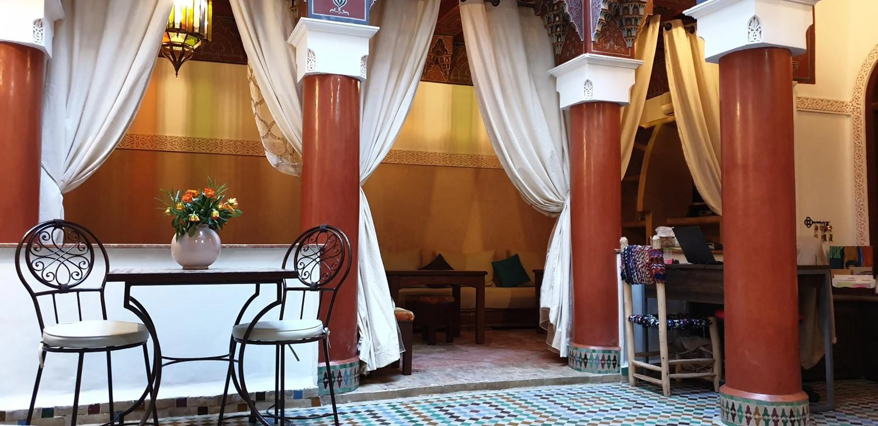 Living room in Riad Souad Marrakech