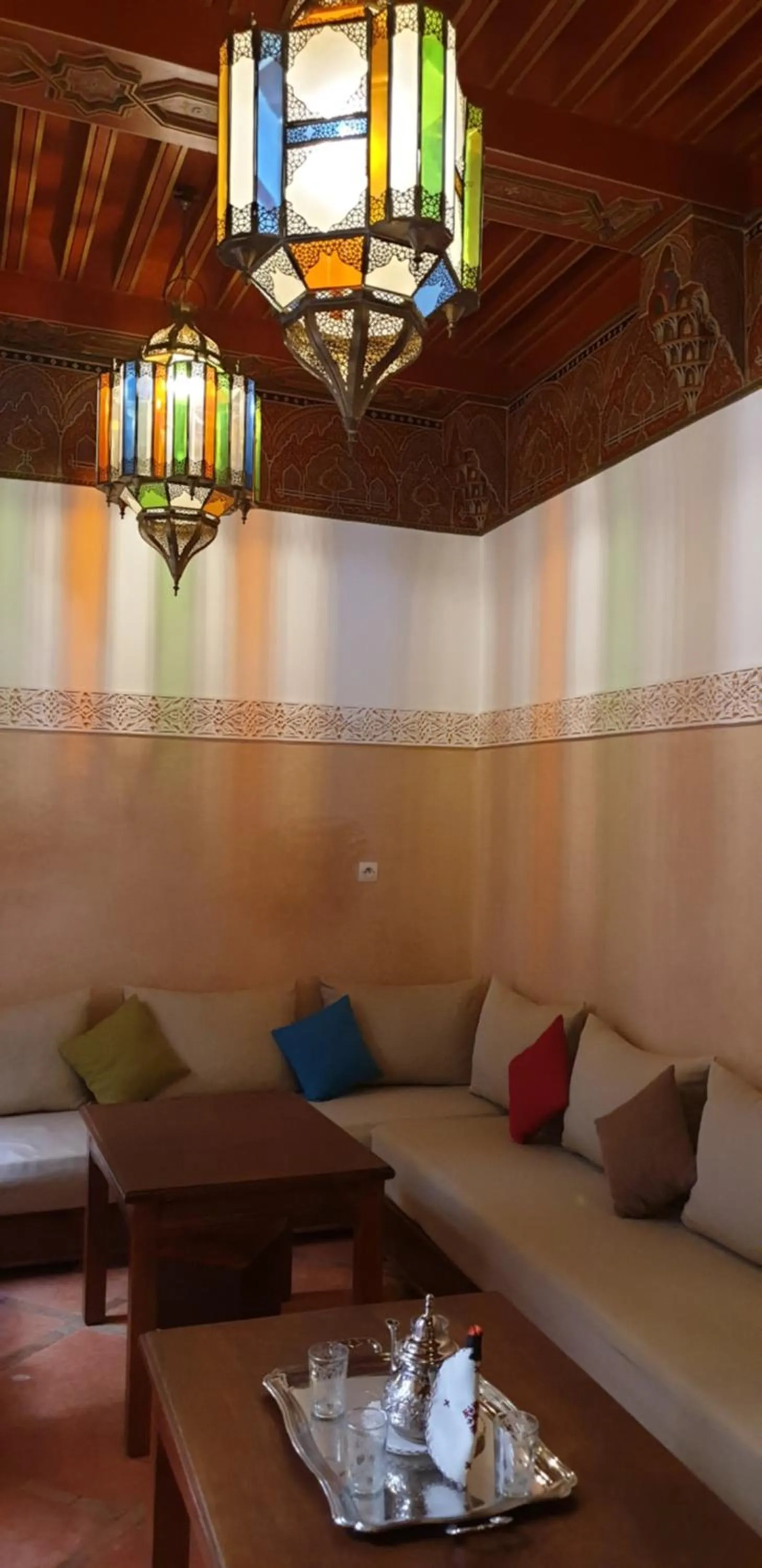 Living room in Riad Souad Marrakech