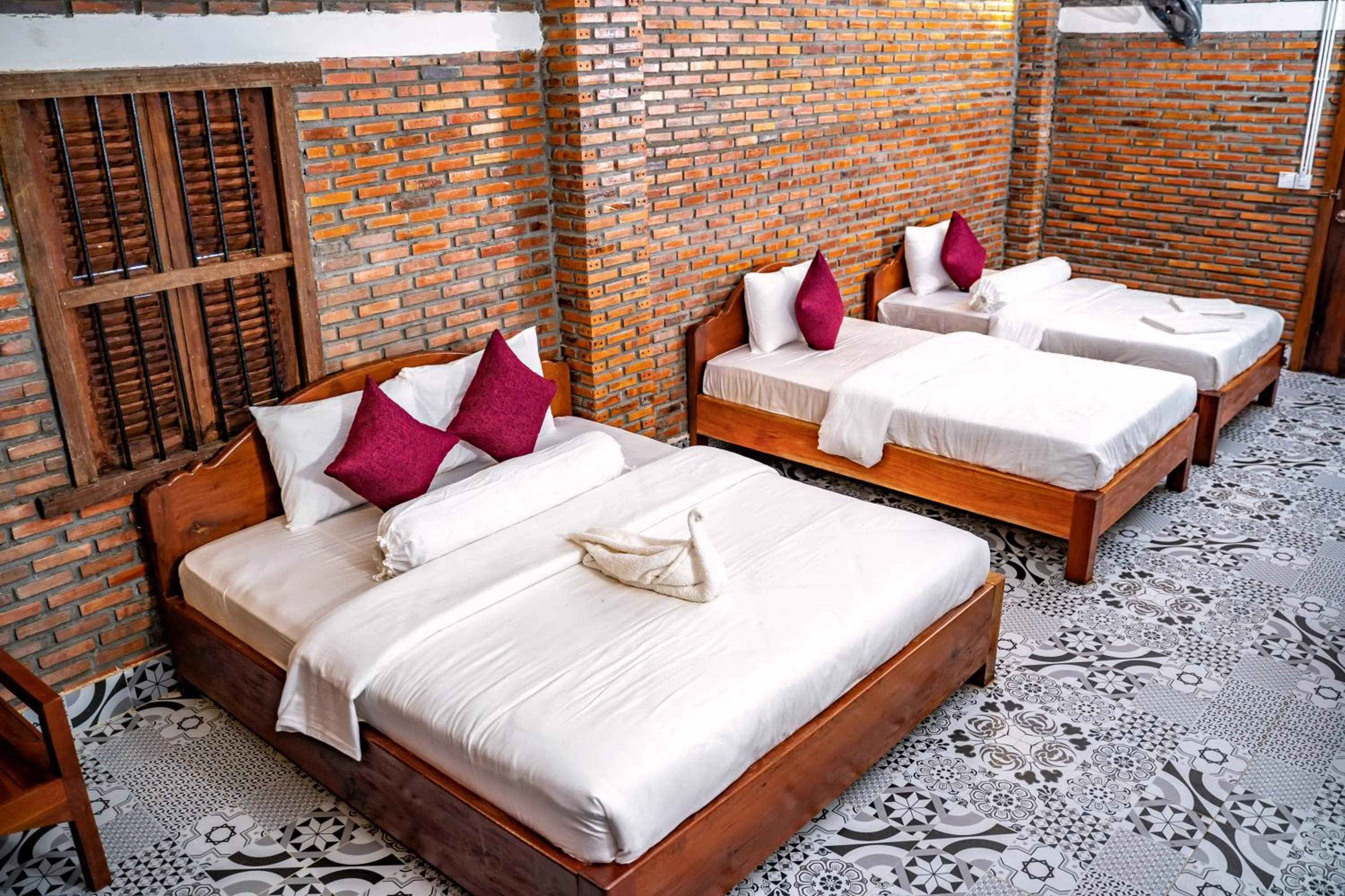 Bed in Bat Rice Resort