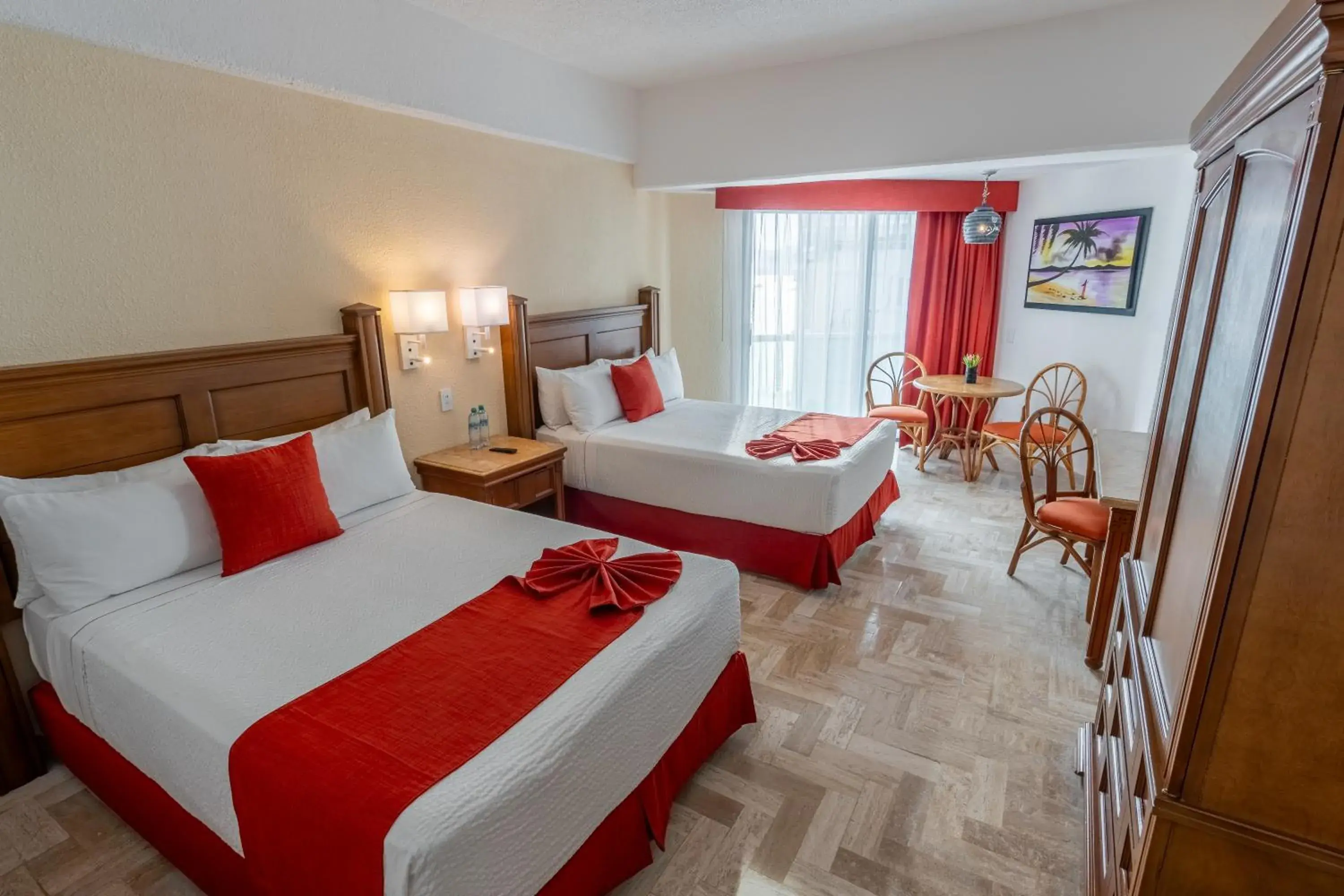 Bed in Copacabana Beach Hotel Acapulco Bed in Copacabana Beach Hotel Acapulco