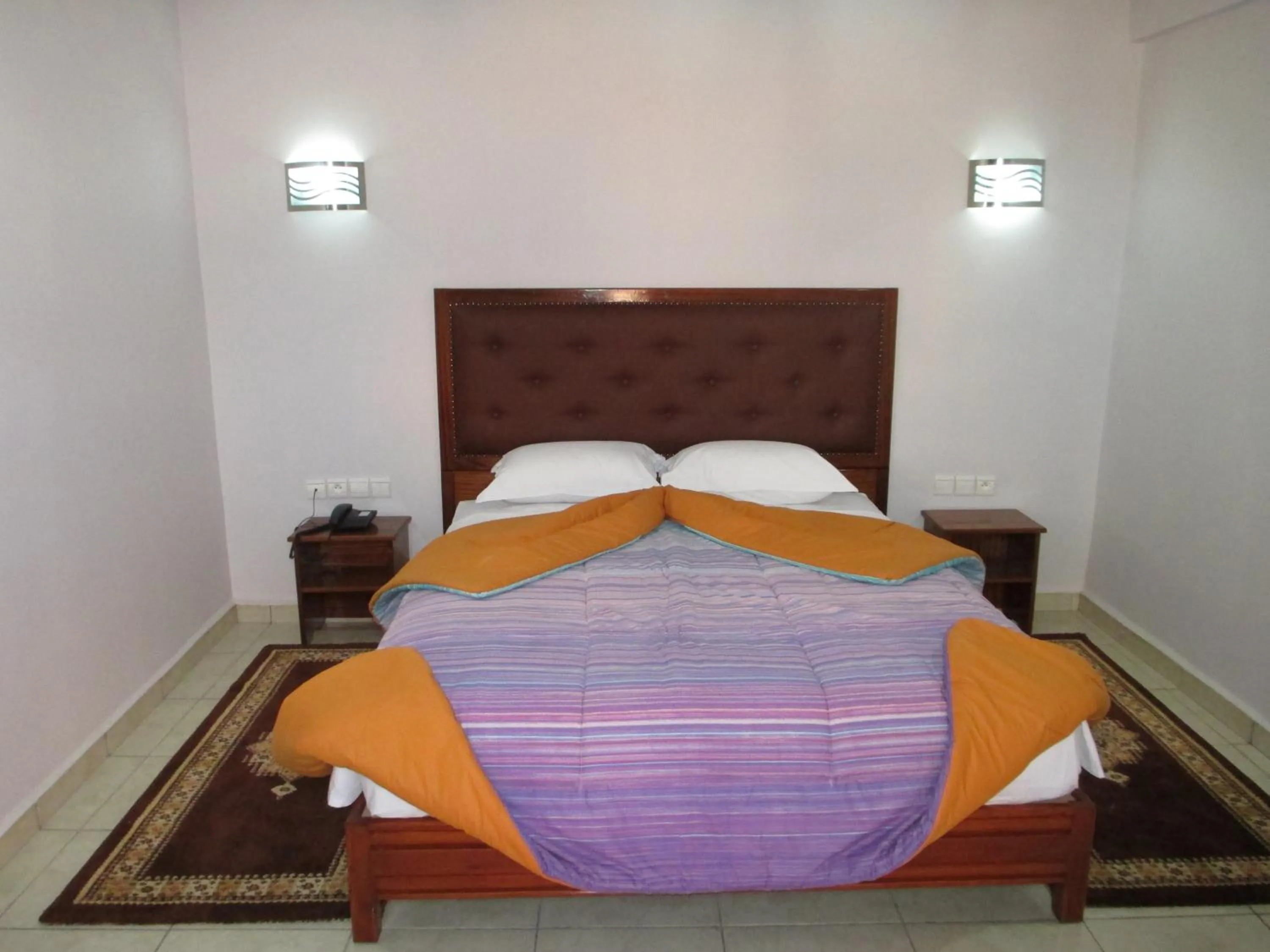 Bed in Hotel Gomassine