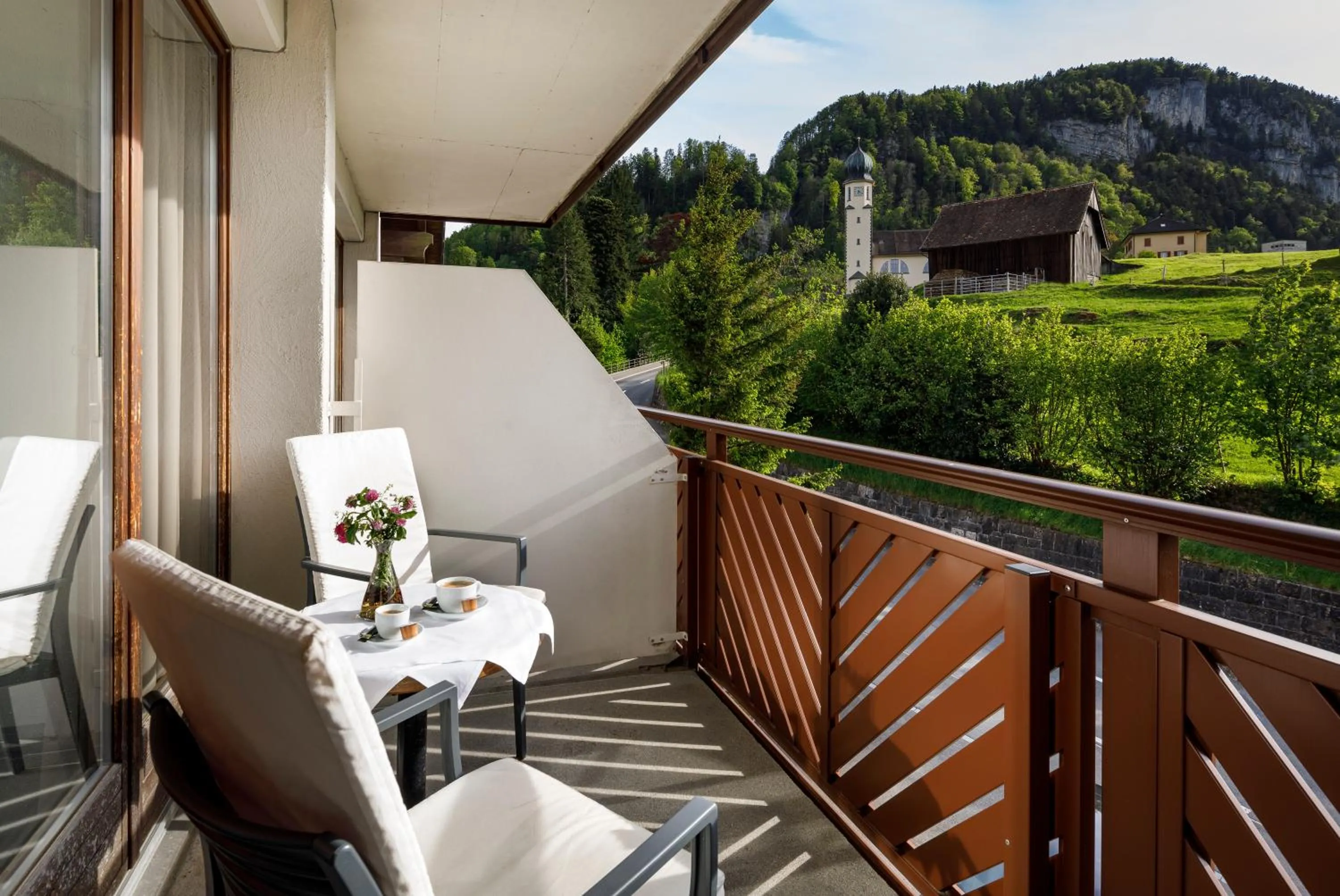 Balcony/Terrace in Hotel und Naturhaus Bellevue