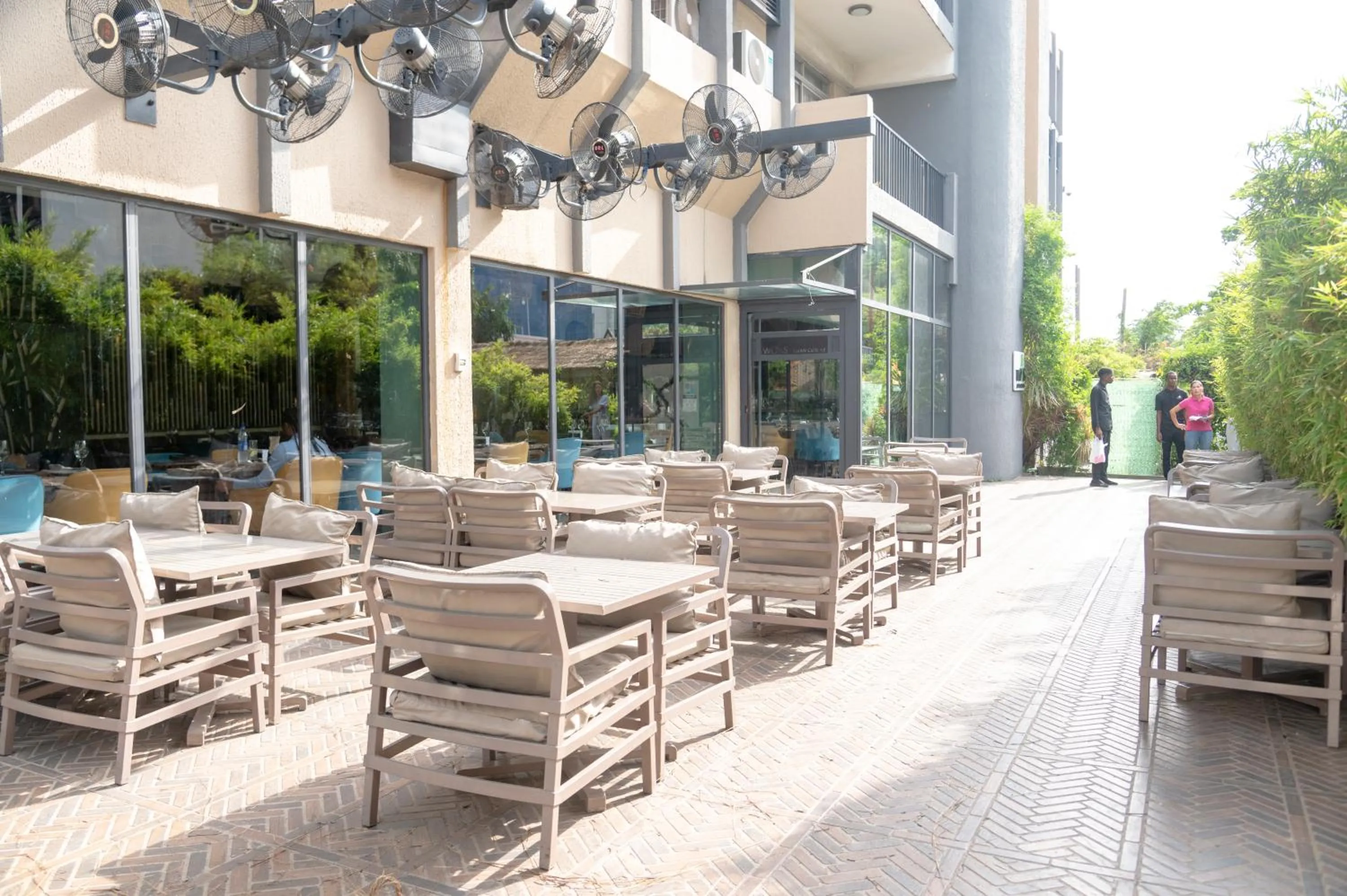 Seating area in The Blowfish Hotel