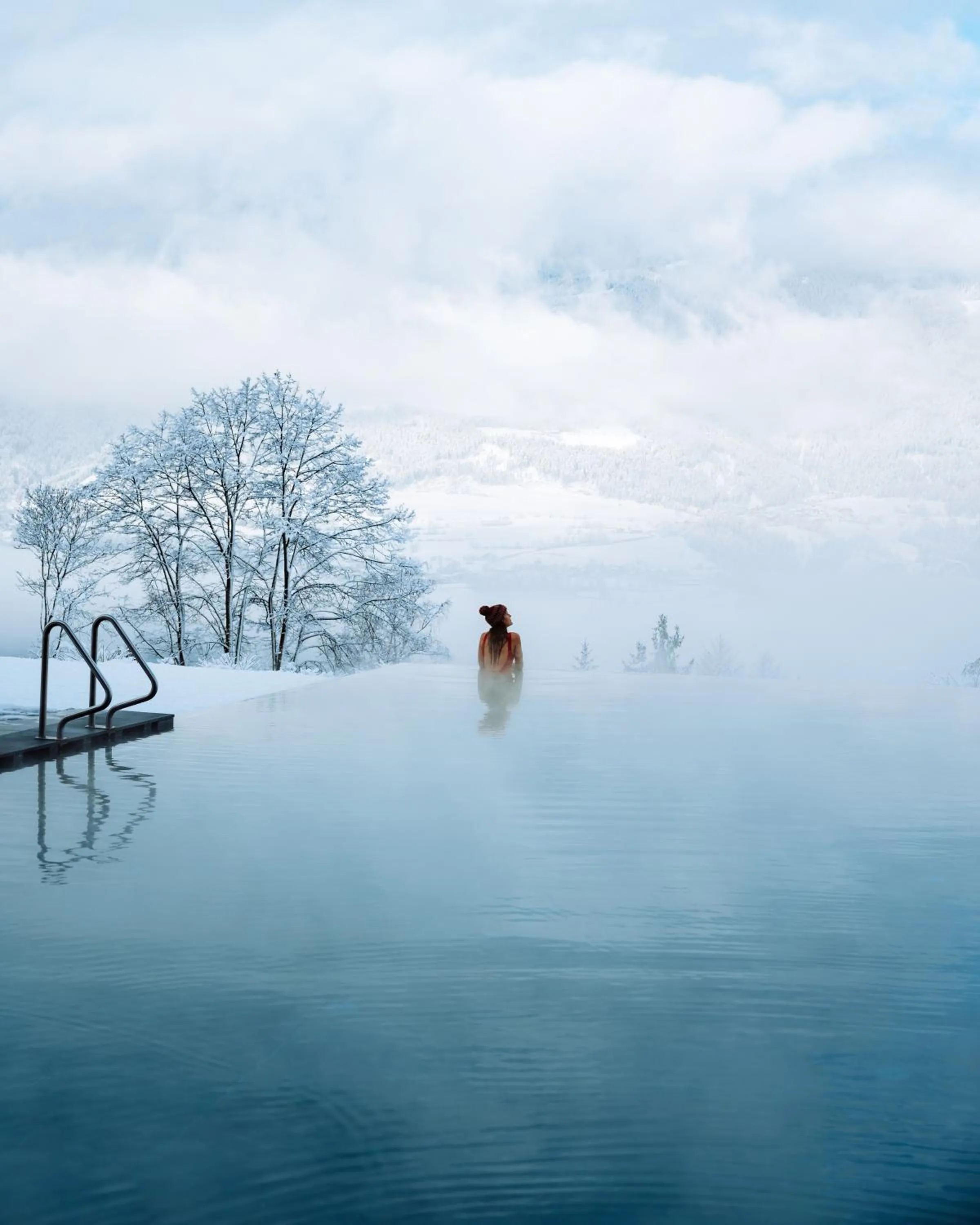 Swimming pool in Santre dolomythic home