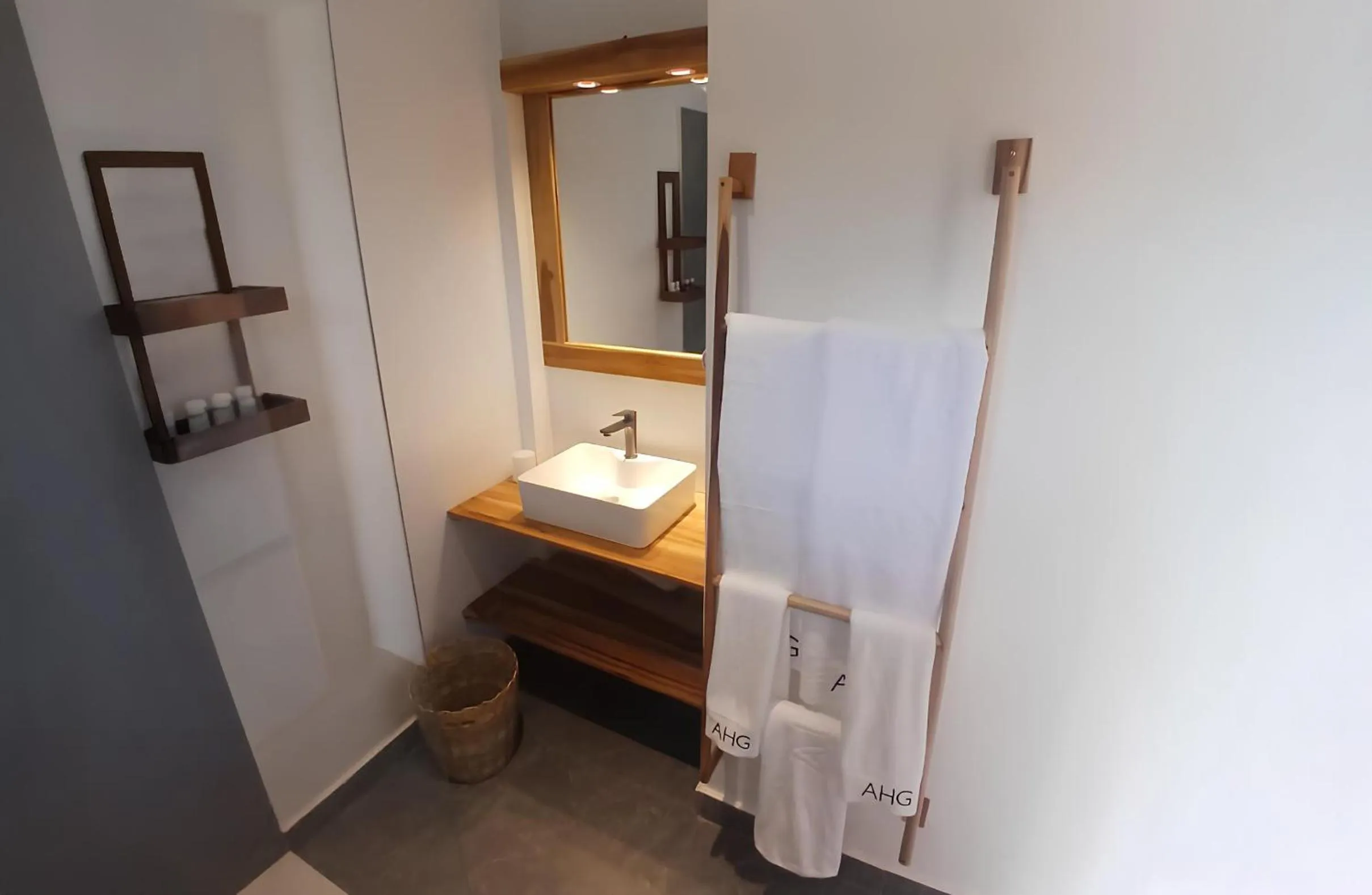 Bathroom in AHG Sun Bay Mlilile Beach Hotel