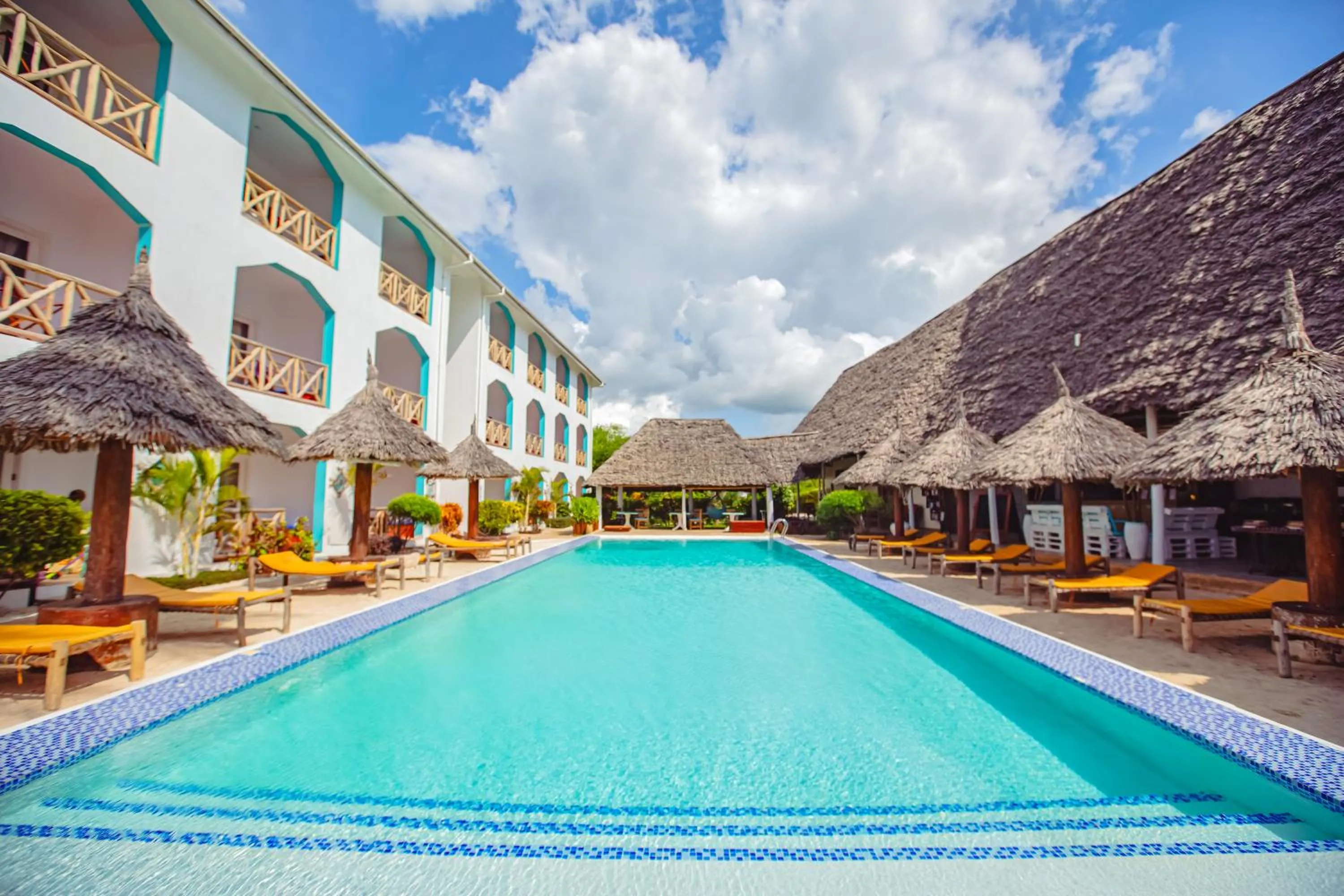 Swimming pool in AHG Sun Bay Mlilile Beach Hotel