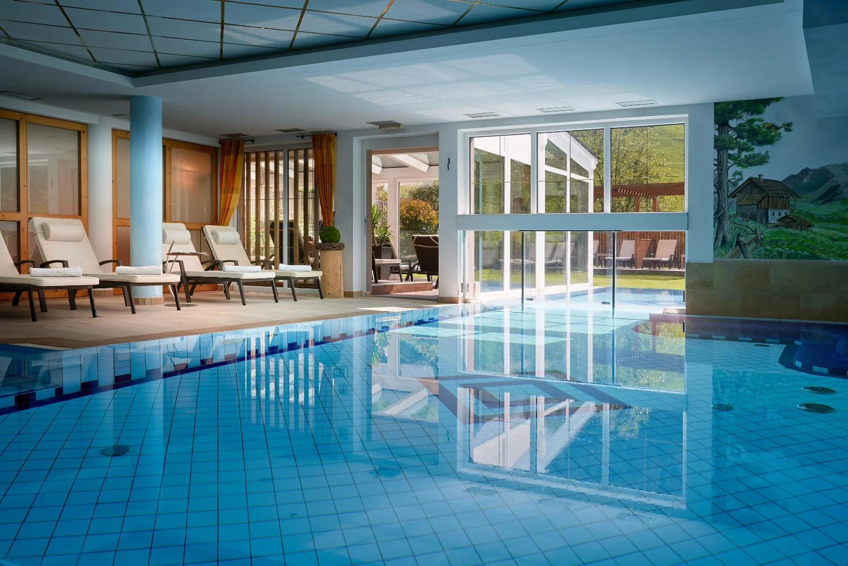 Swimming pool in Vitalpina Hotel Magdalenahof