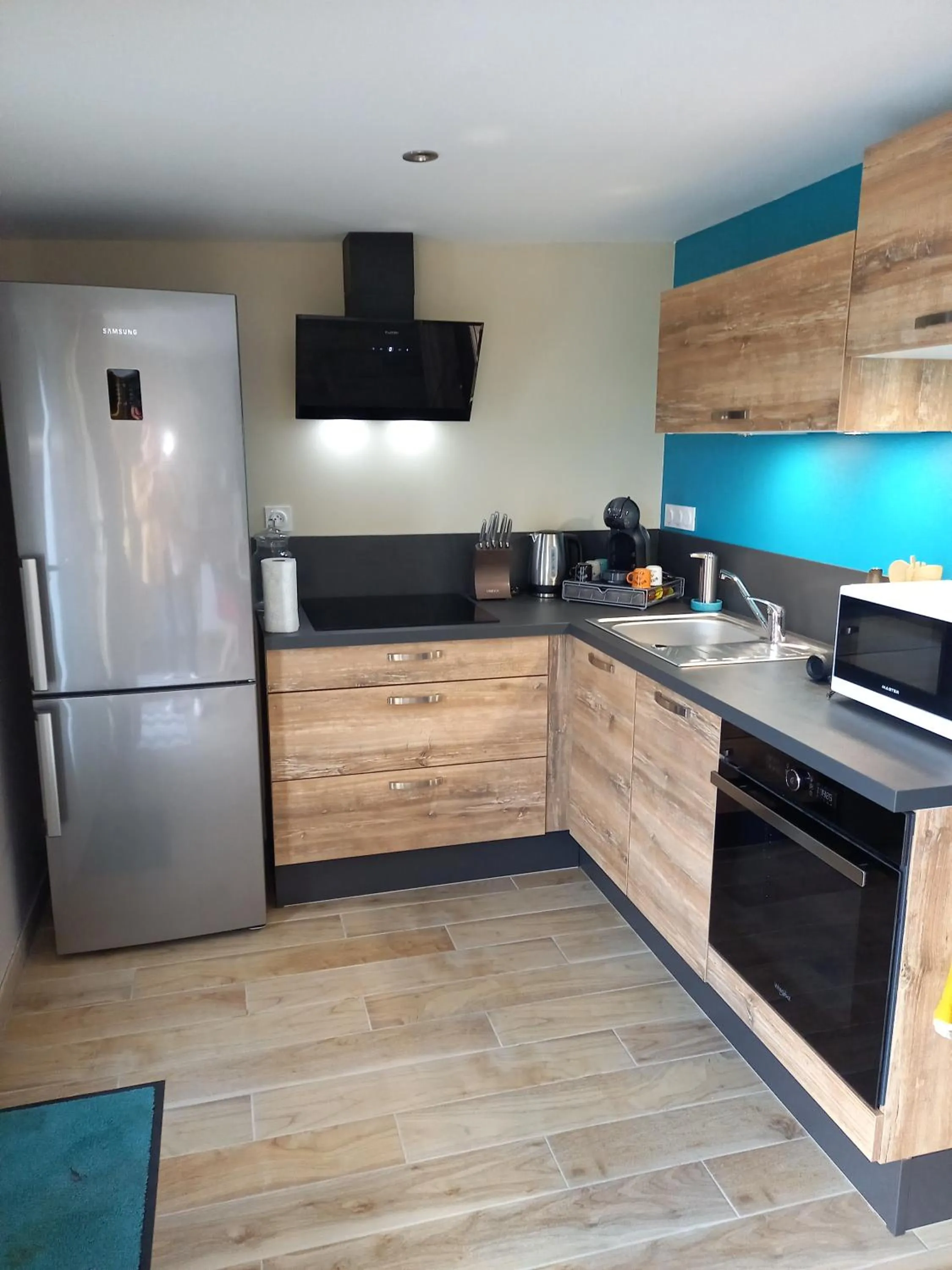 Kitchen or kitchenette in Gîte Lusitania