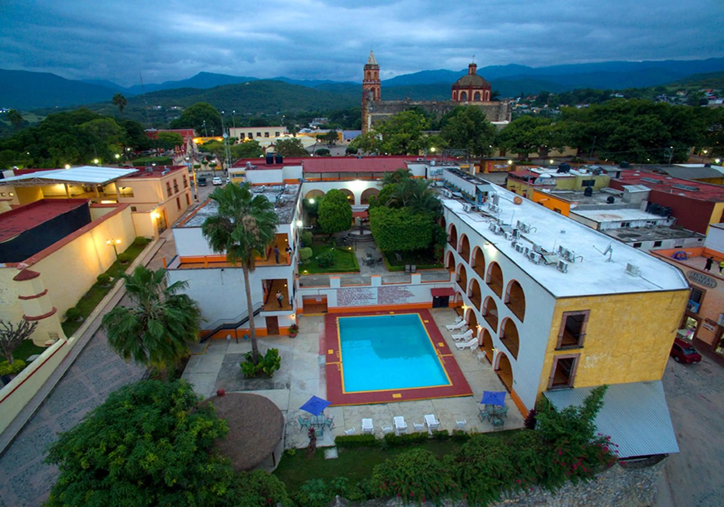 Bird's eye view, Pool View in Mision Jalpan