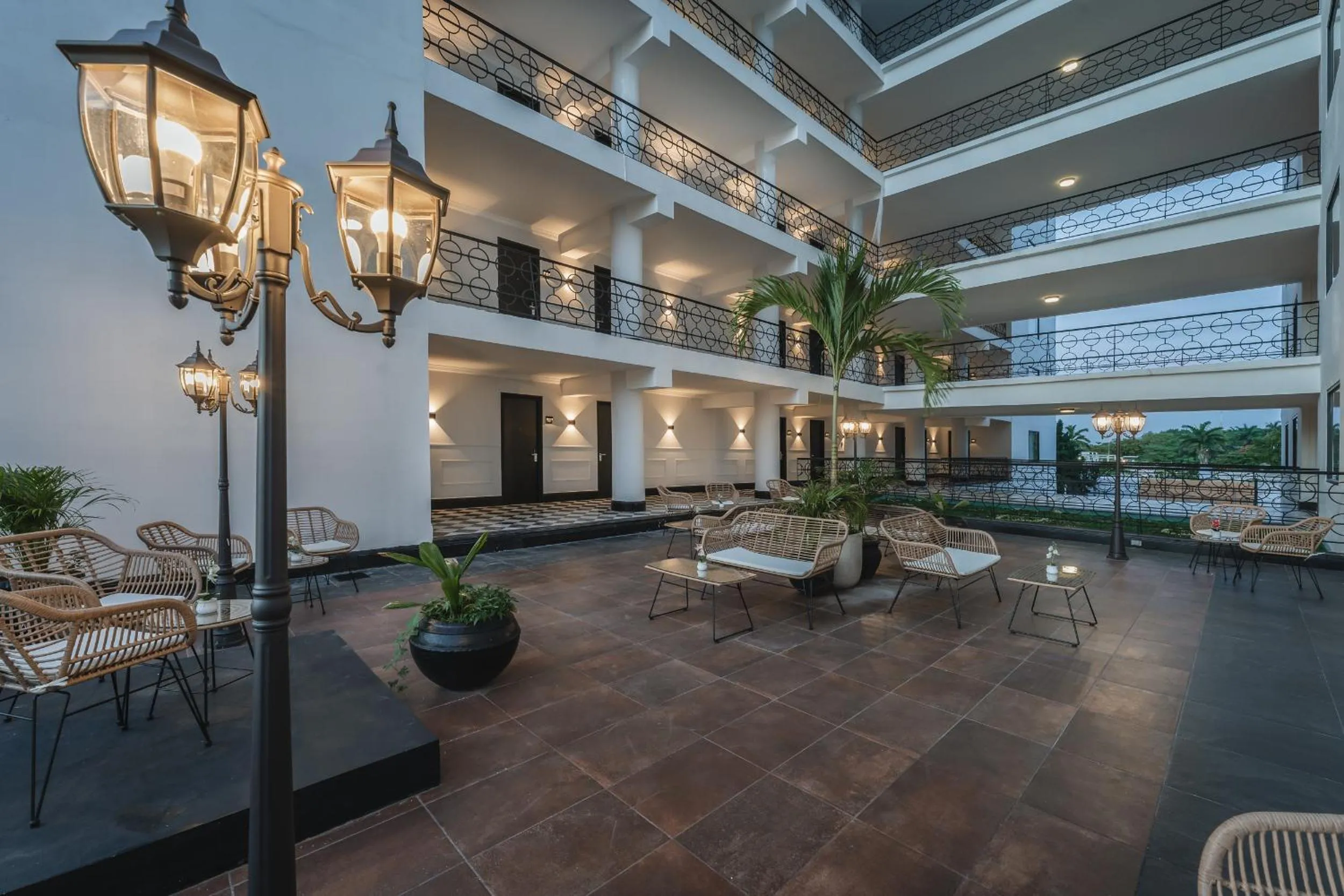 Living room in Gran Hotel Panamericana, Mérida