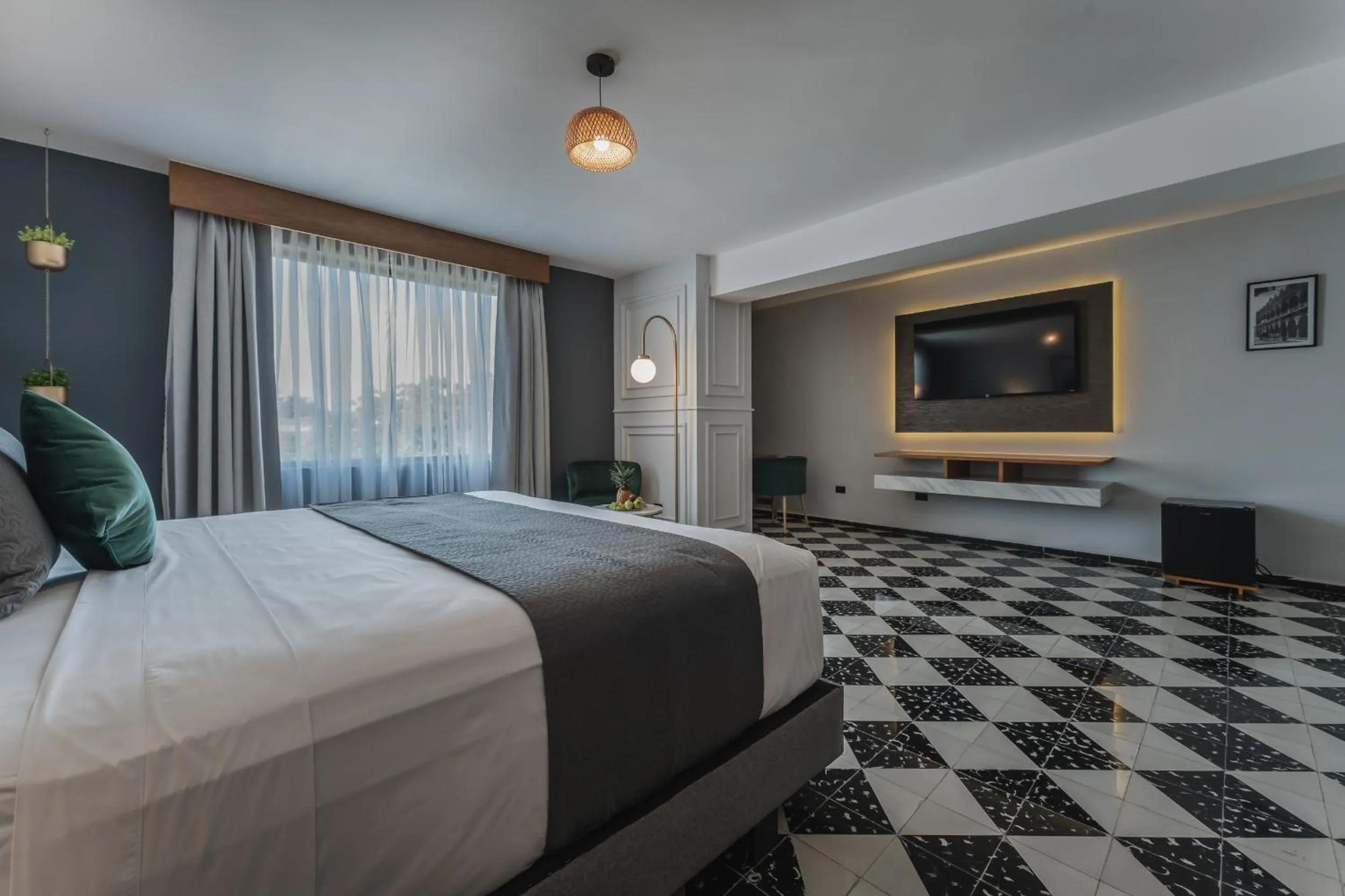 Bed in Gran Hotel Panamericana, Mérida