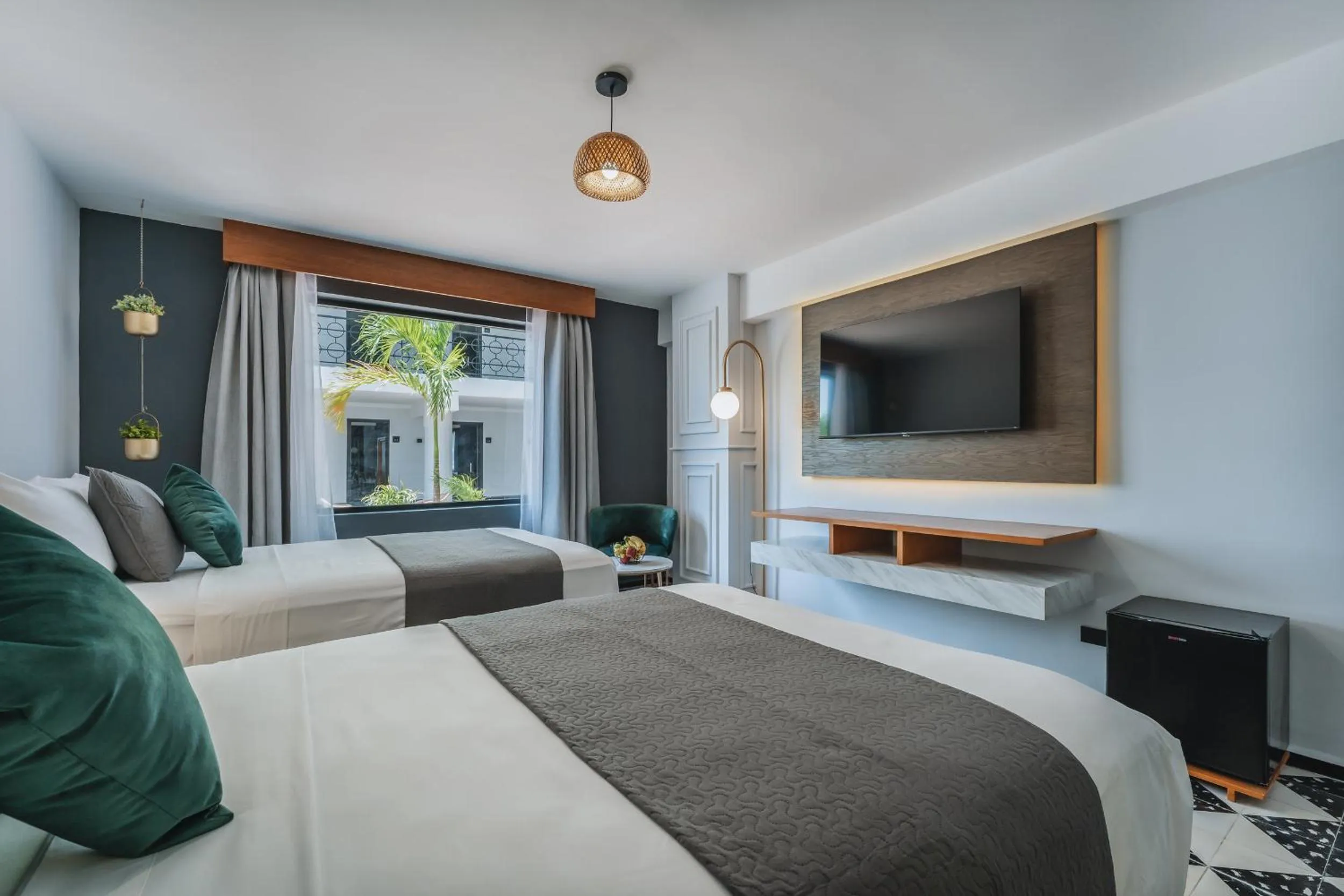 Bed in Gran Hotel Panamericana, Mérida