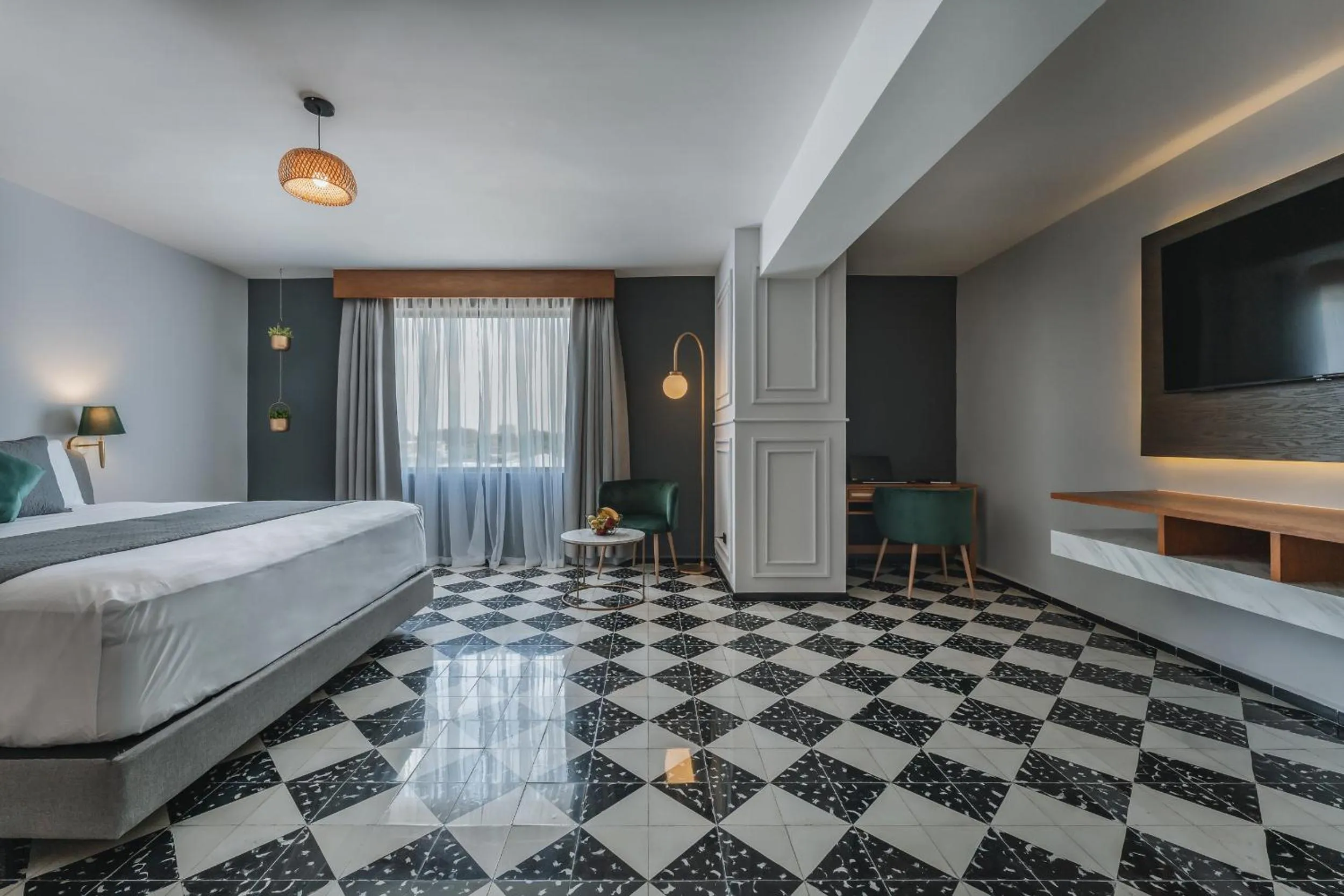 Bed in Gran Hotel Panamericana, Mérida