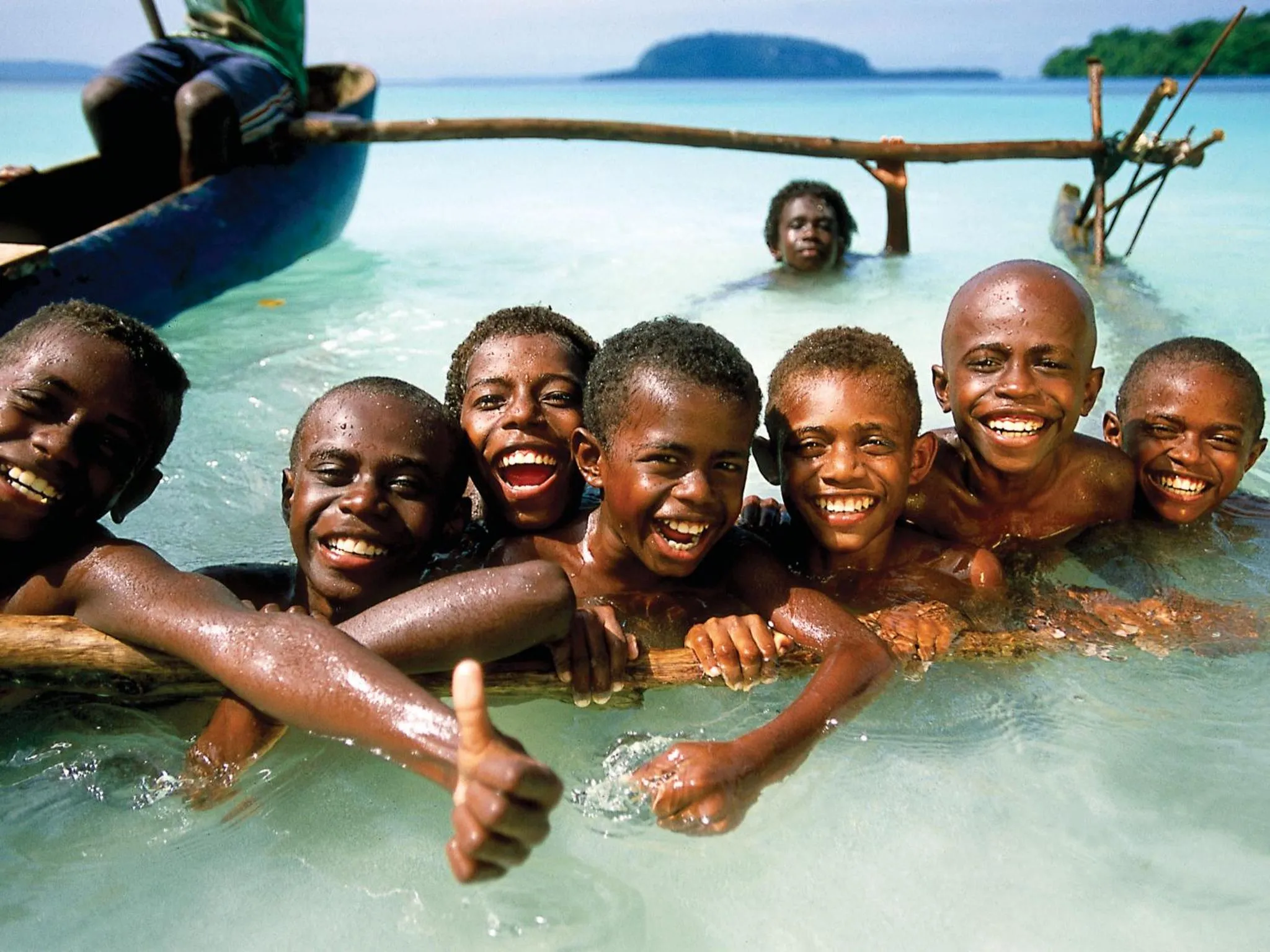 People in Beachfront Resort