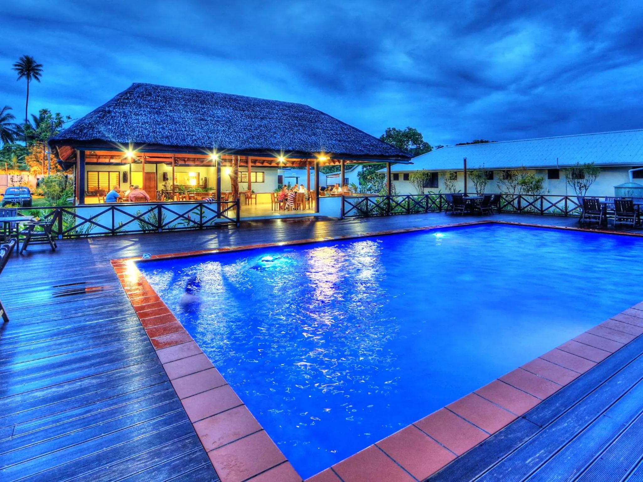 Swimming pool in Beachfront Resort