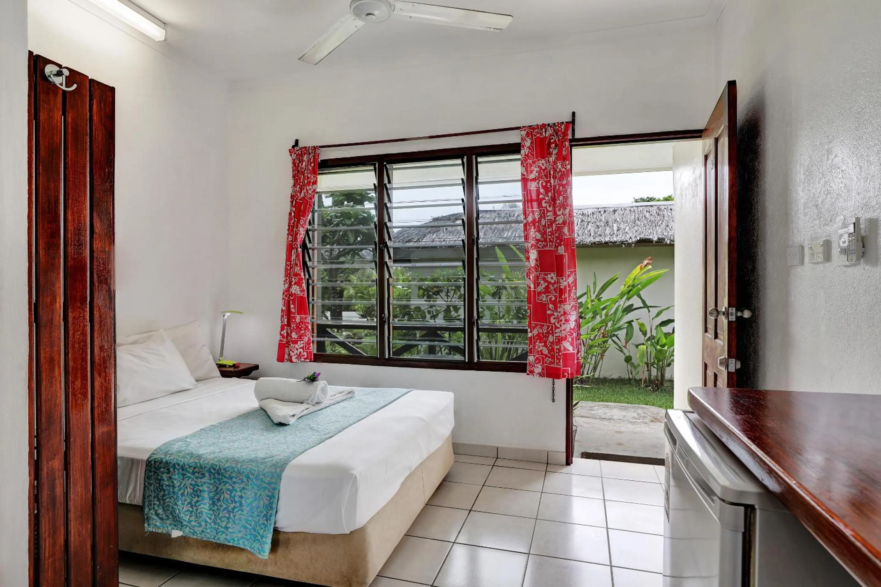 Bed in Beachfront Resort
