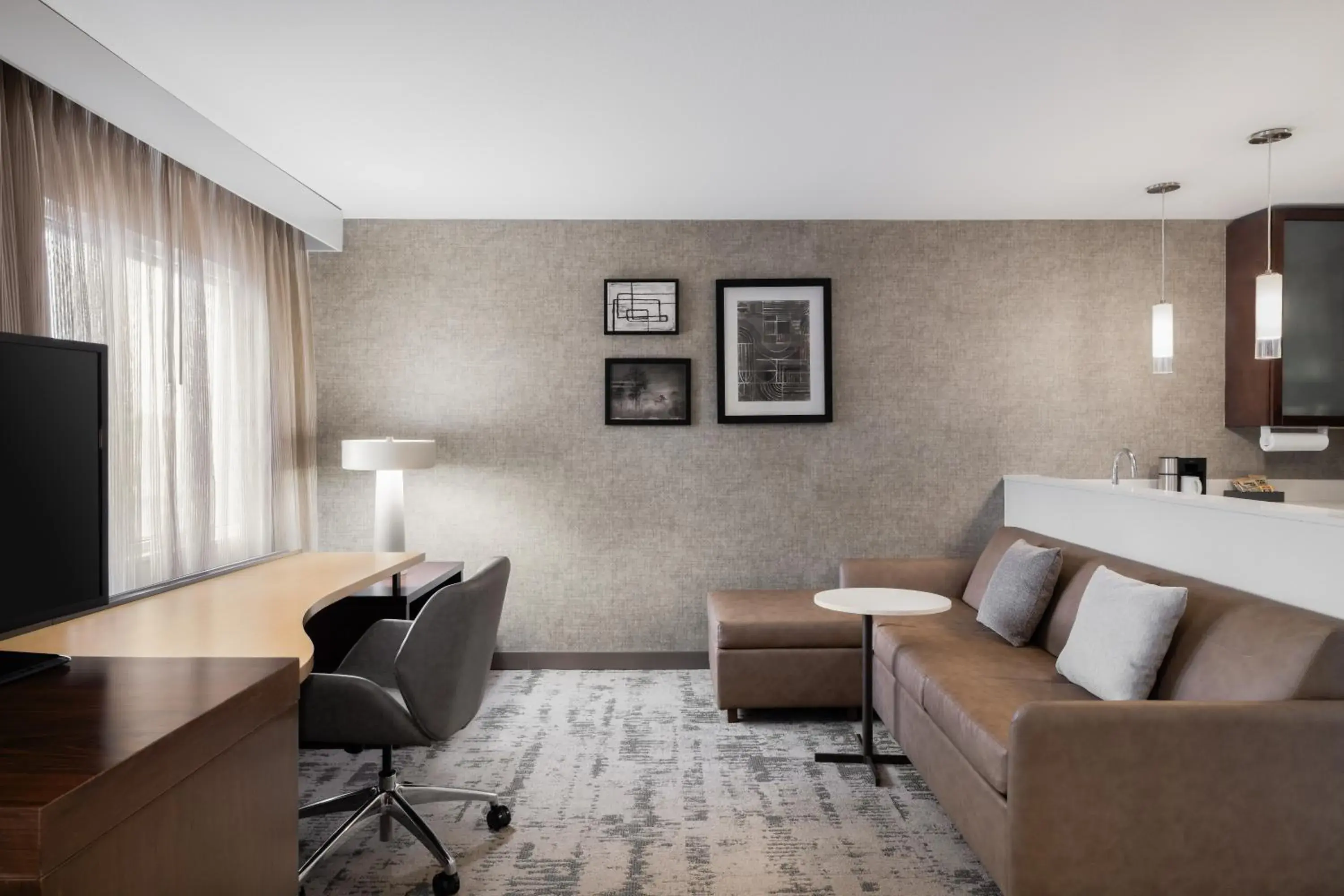 King Studio with Sofa Bed - Hearing Accessible in Residence Inn by Marriott Des Moines Downtown King Studio with Sofa Bed - Hearing Accessible in Residence Inn by Marriott Des Moines Downtown