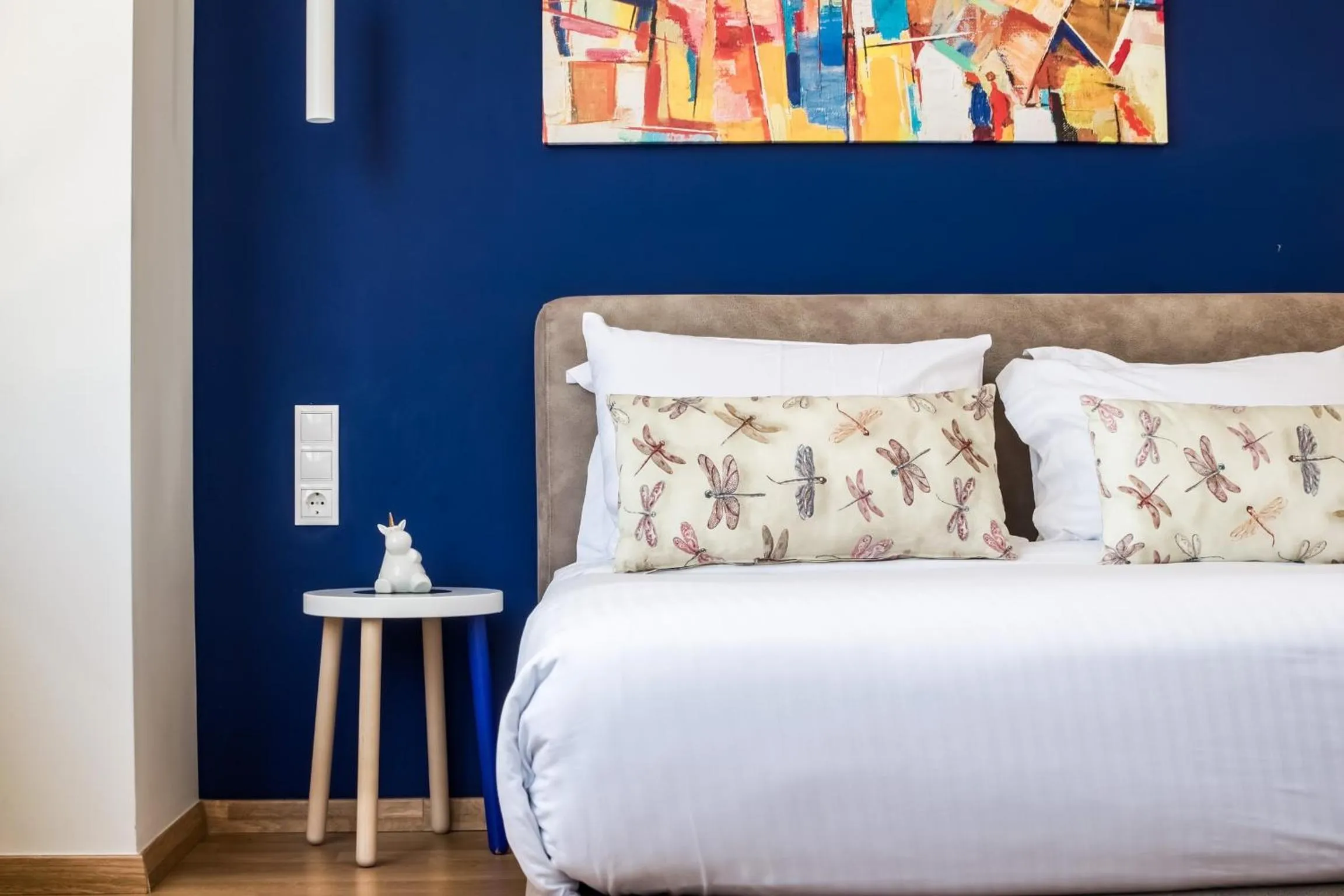 Bed in Iasonos Suites Athens