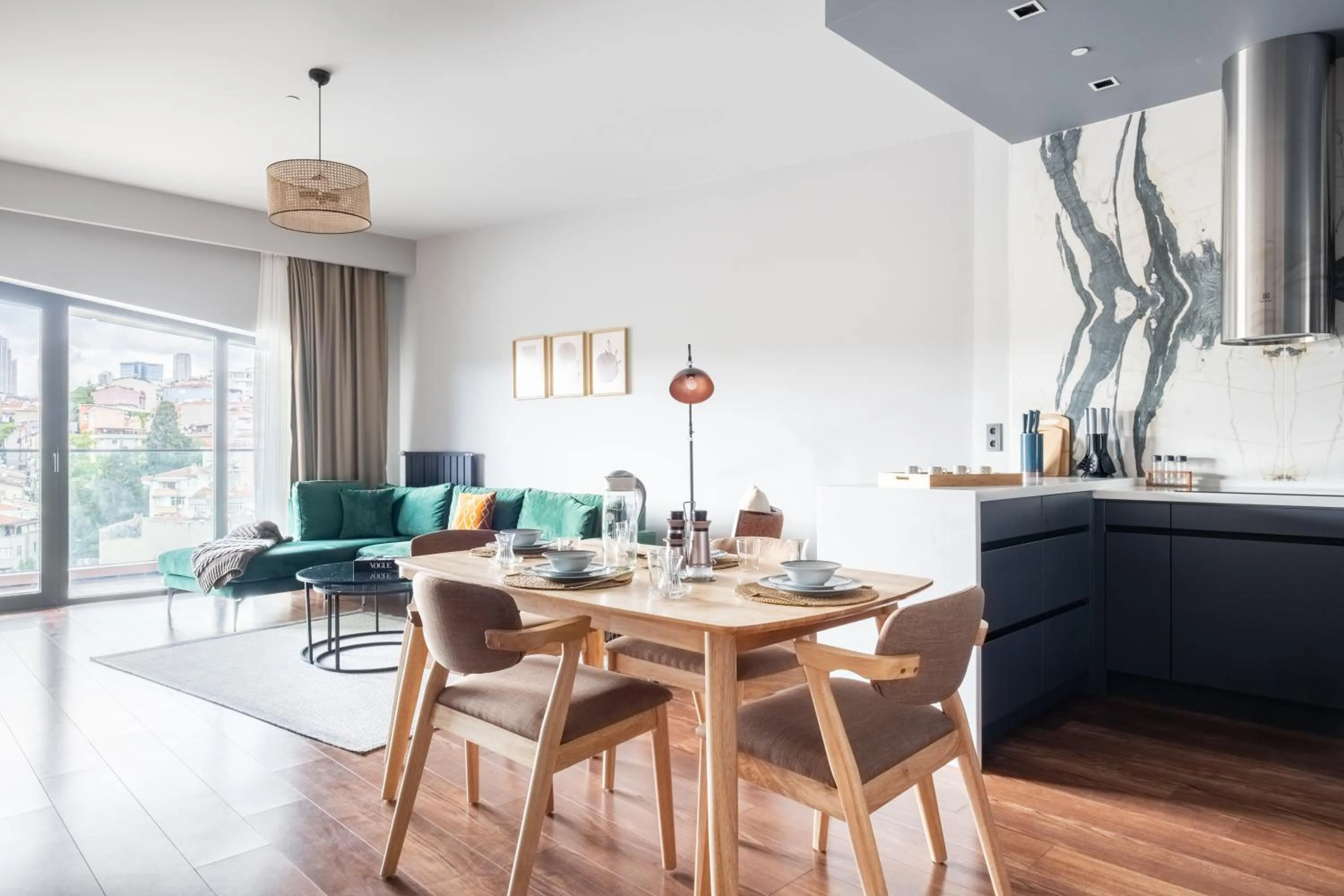 Dining area in Benesta Residence by NewInn