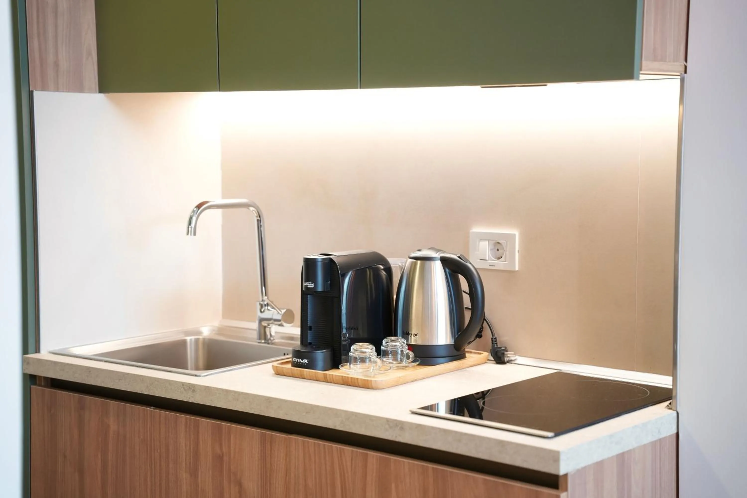 Kitchen or kitchenette in Retreat Apartments