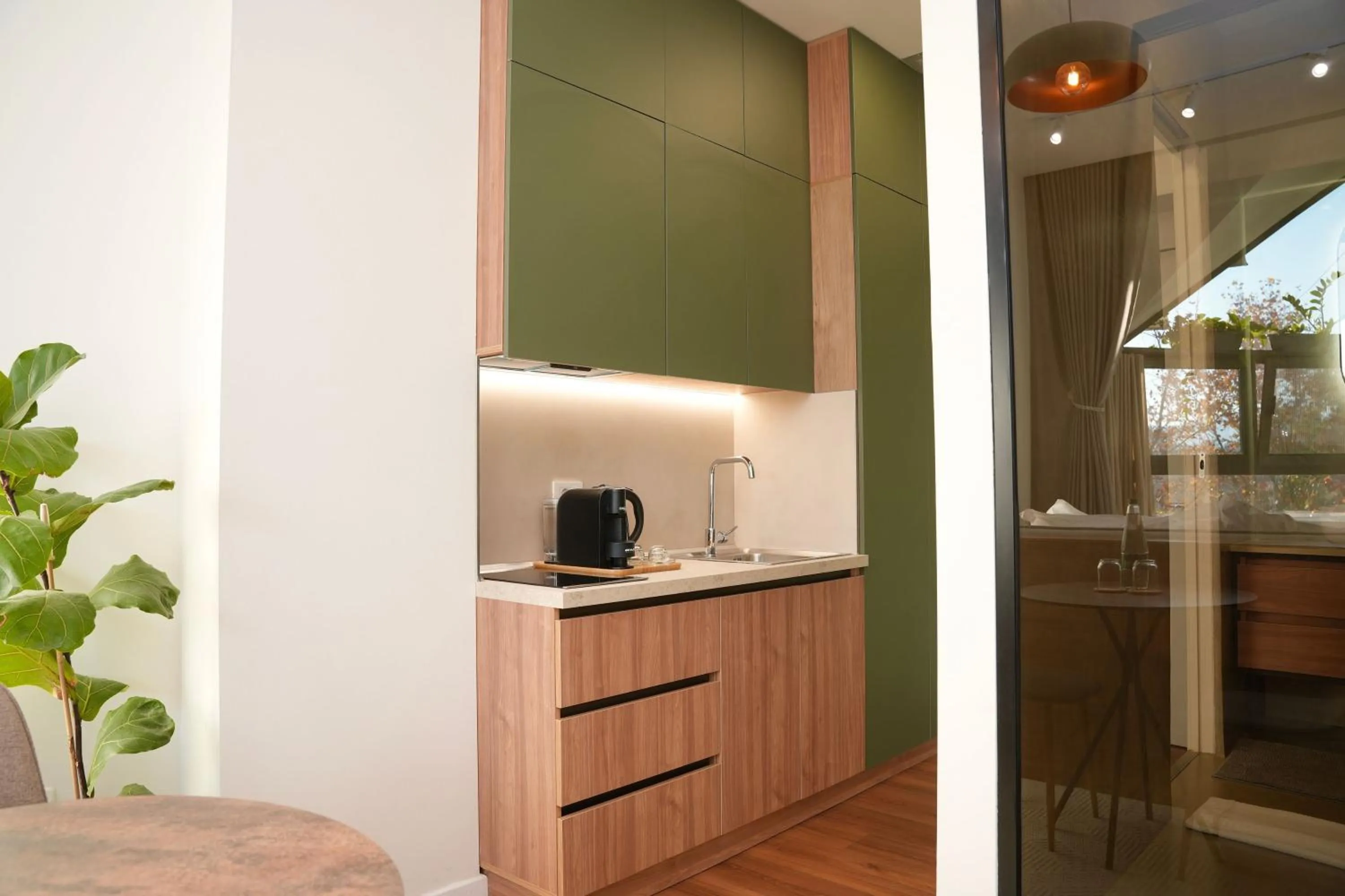 Kitchen or kitchenette in Retreat Apartments