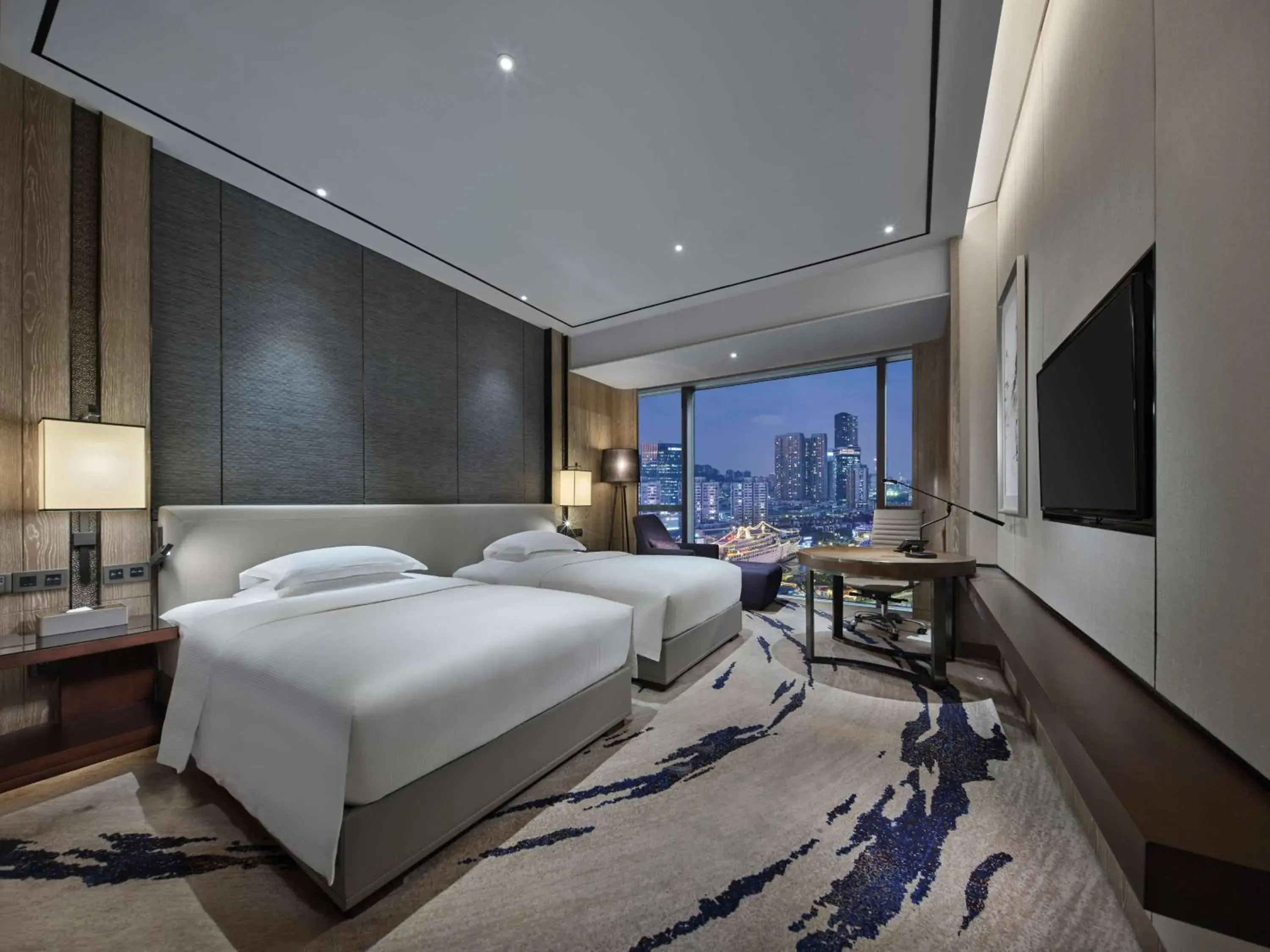 Bed in Hilton Shenzhen Shekou Nanhai Bed in Hilton Shenzhen Shekou Nanhai