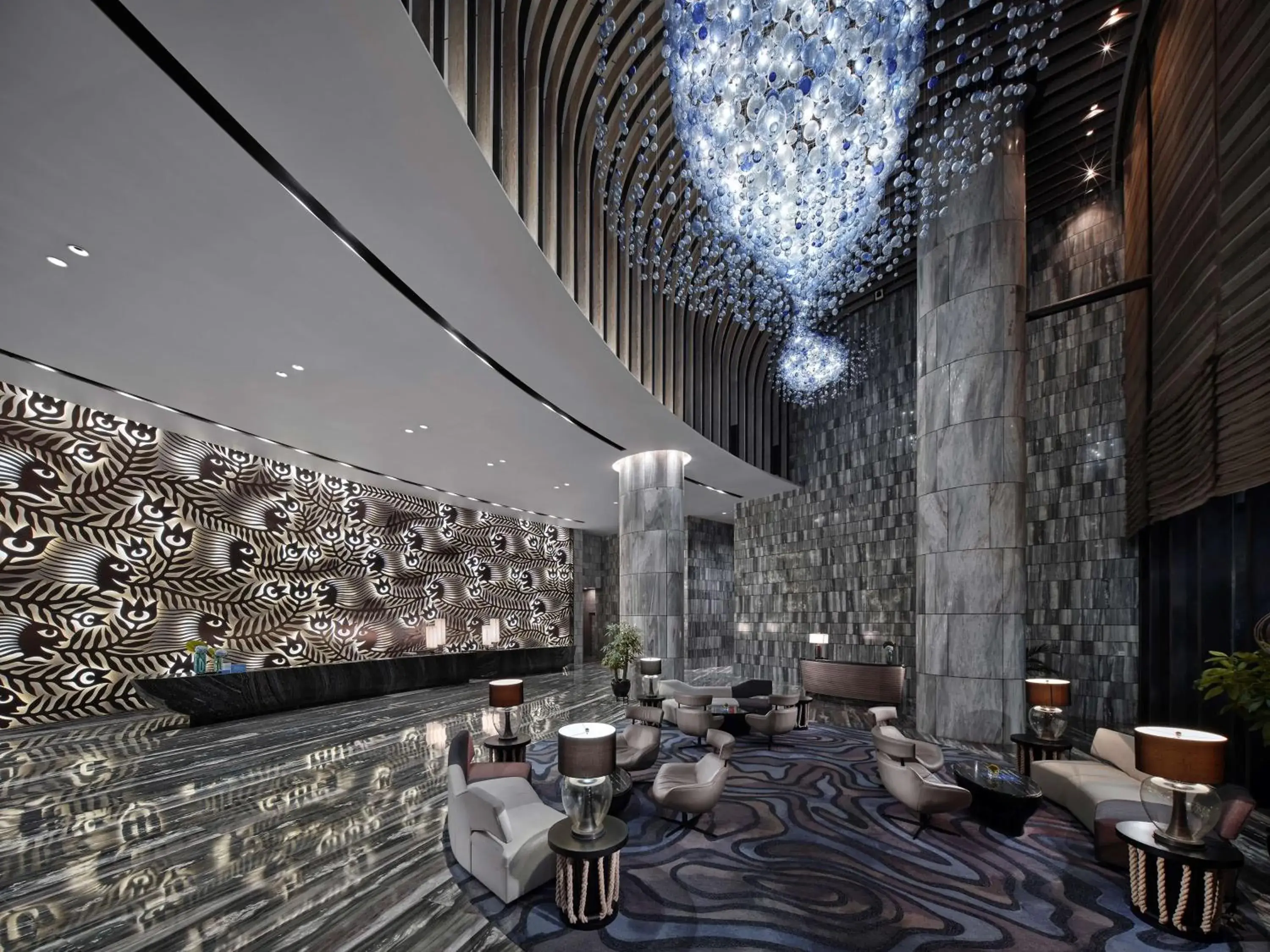 Lobby or reception in Hilton Shenzhen Shekou Nanhai Lobby or reception in Hilton Shenzhen Shekou Nanhai