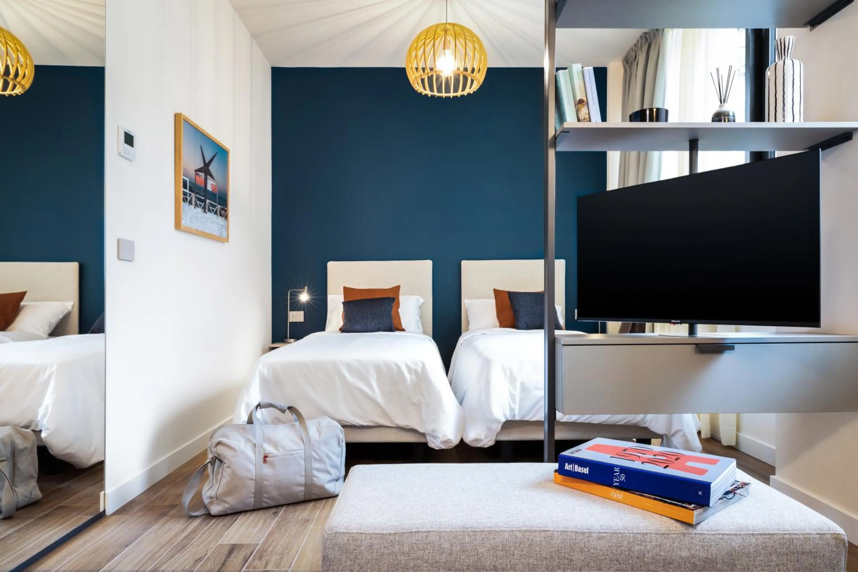 TV and multimedia, Bed in CO99 Art Building Residence