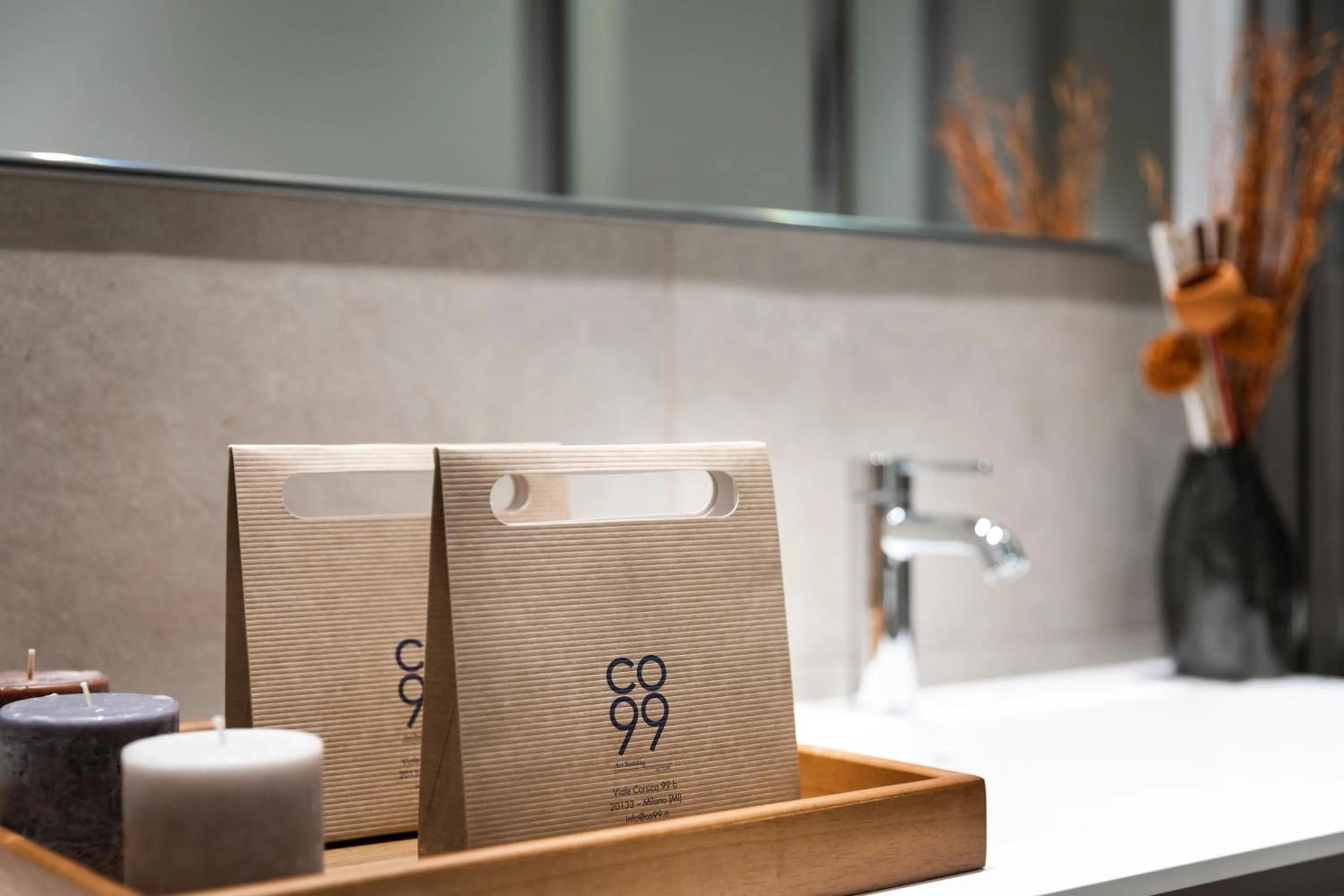 Bathroom in CO99 Art Building Residence