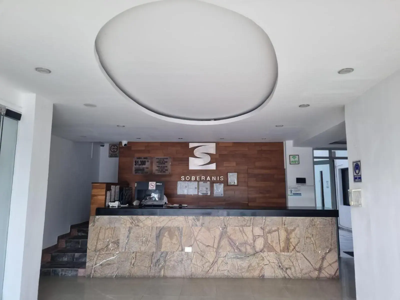 Lobby or reception in Hotel Soberanis Lobby or reception in Hotel Soberanis