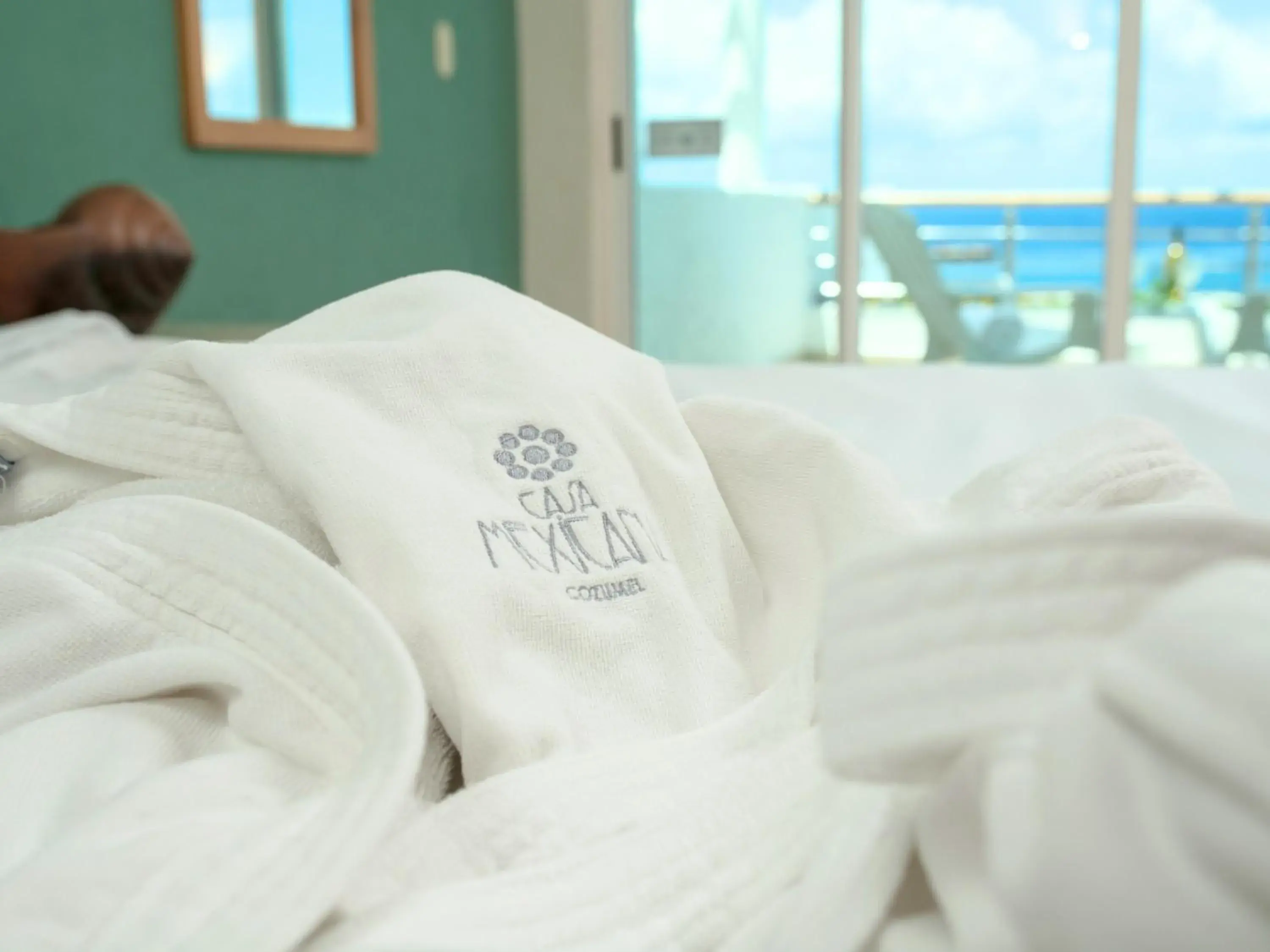 Bed in Hotel Casa Mexicana Cozumel Bed in Hotel Casa Mexicana Cozumel