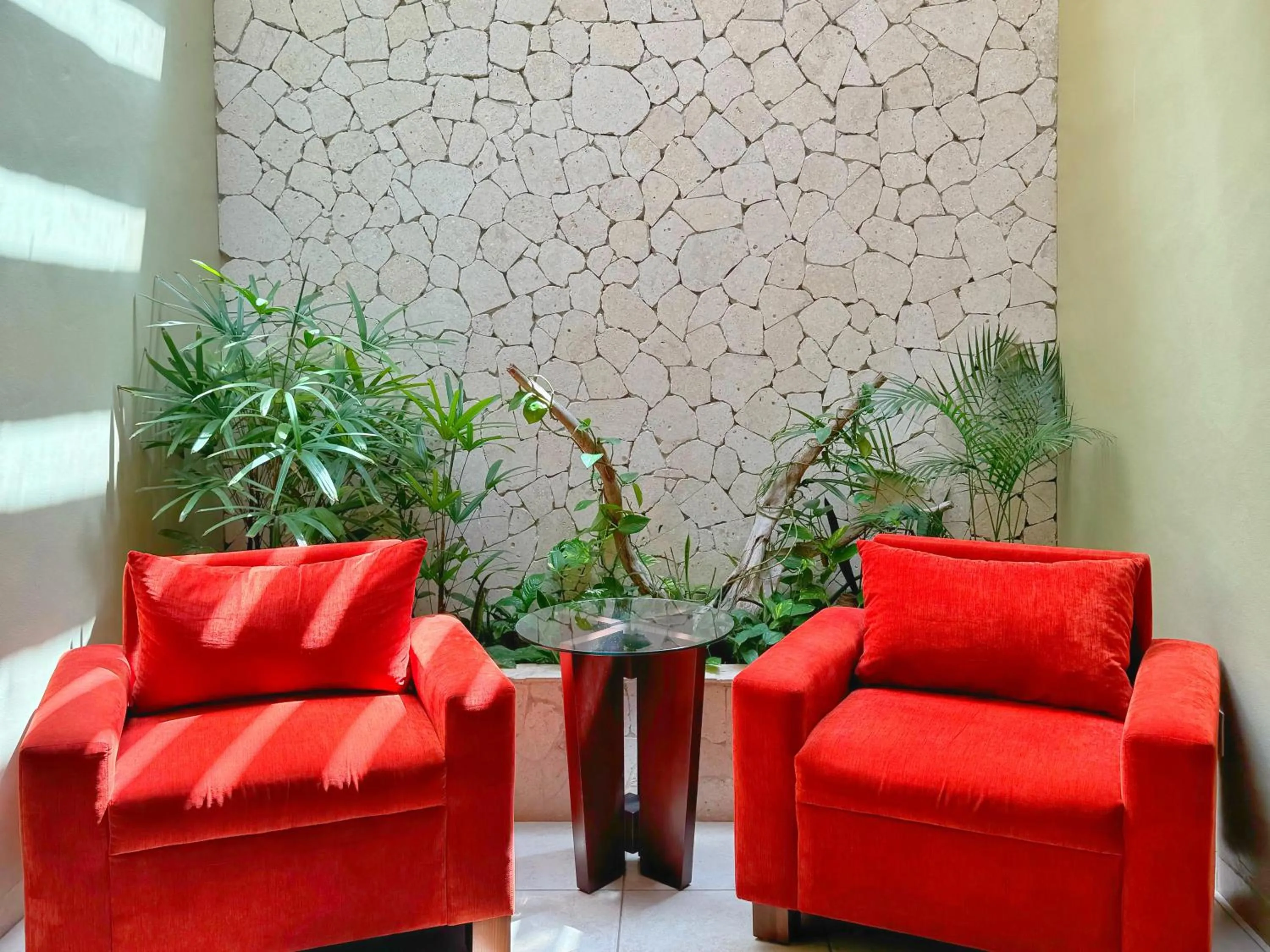 Living room in Hotel Casa Colonial Cozumel