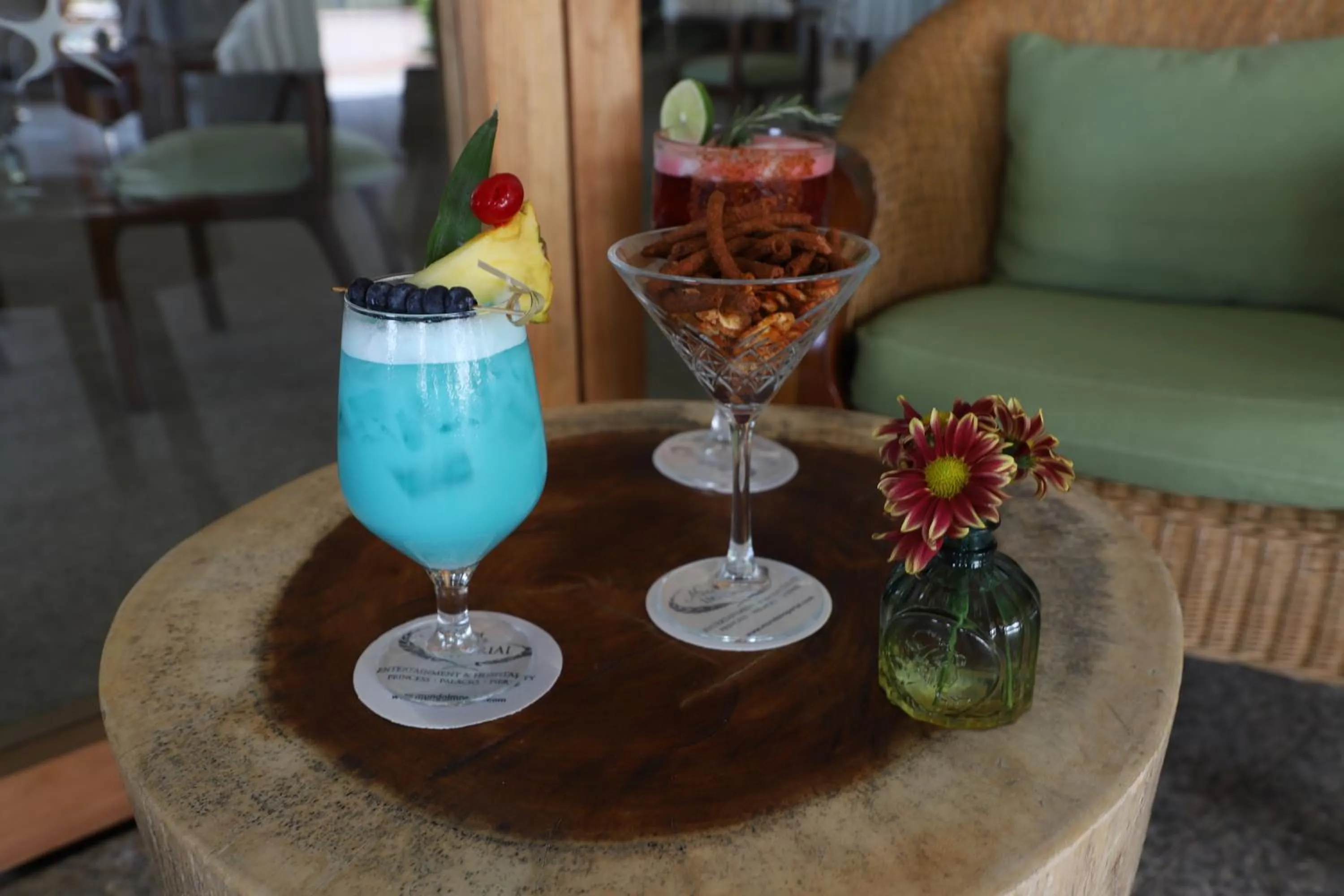 Drinks in Pierre Mundo Imperial Riviera Diamante Acapulco