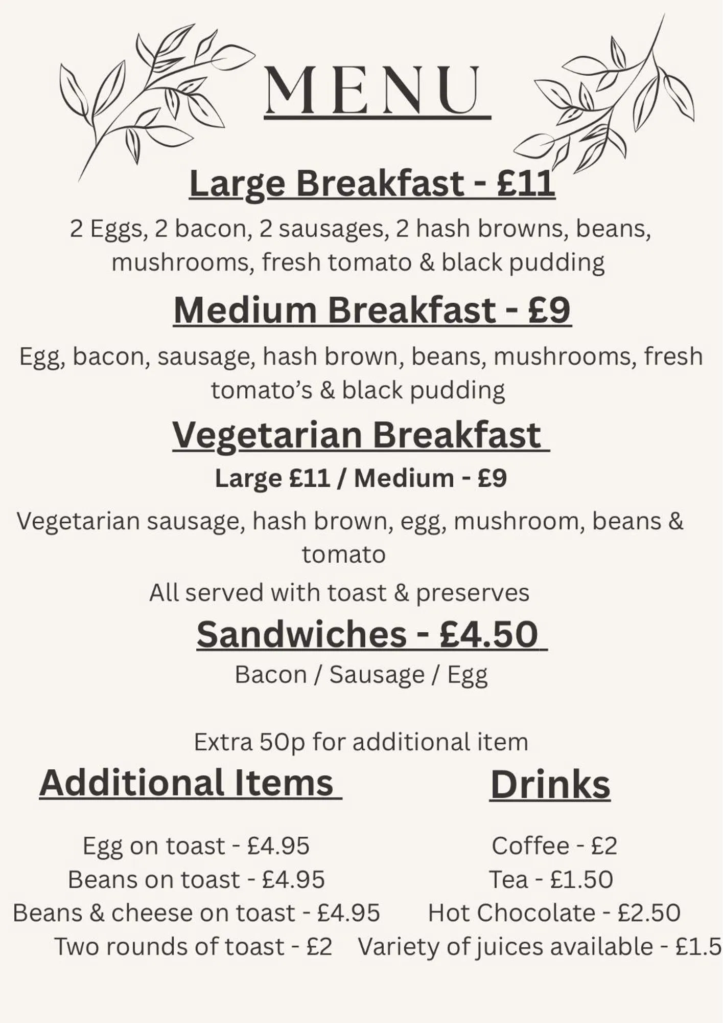 Breakfast in ROYAL OAK