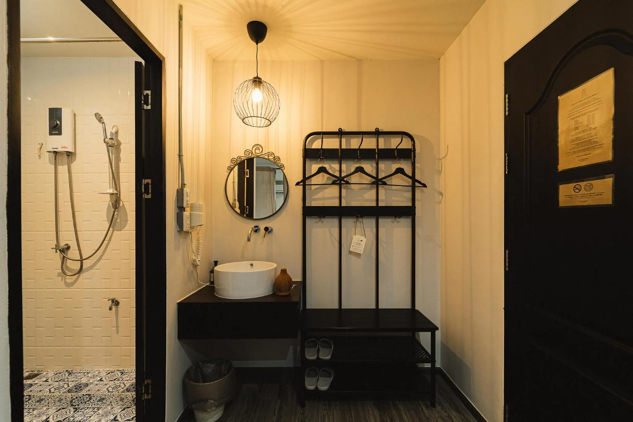 Shower in Tim Mansion