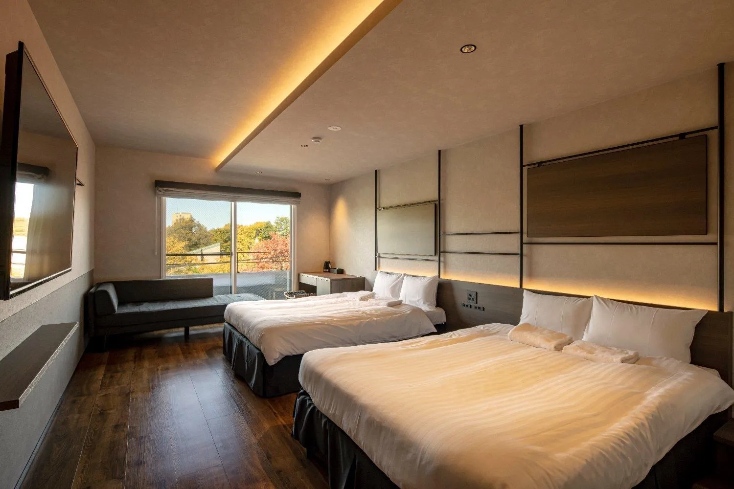 Bed in Brooklyn Hotel