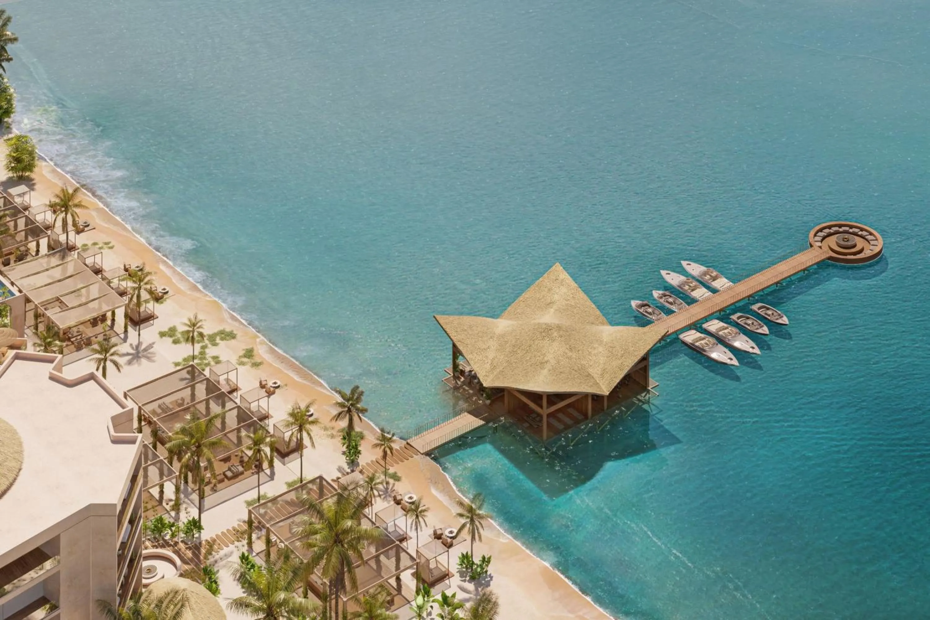 Fitness centre/facilities, Bird's-eye View in Isla Mujeres Palace Resort - Couples Only - All Inclusive