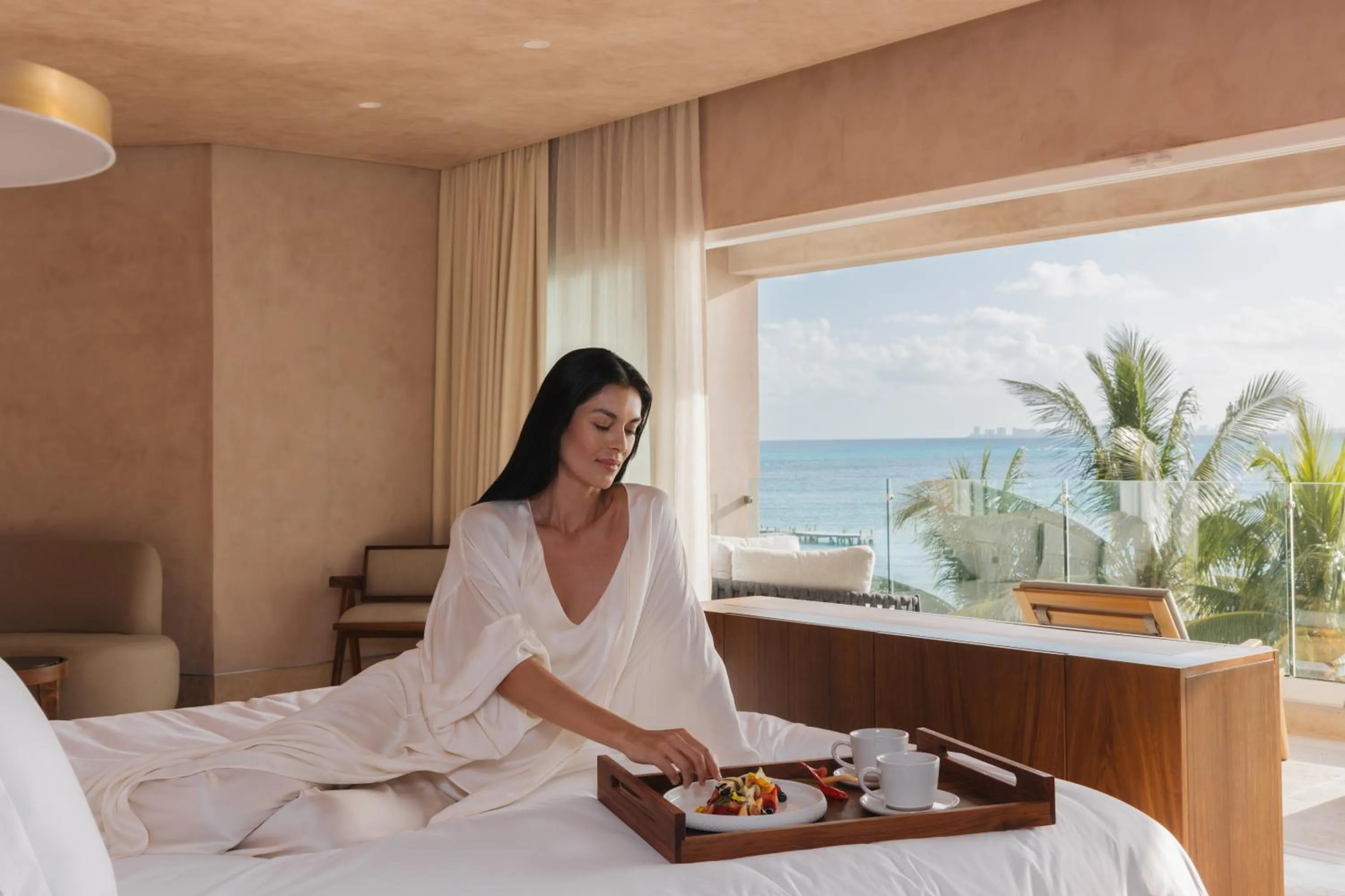 Bed in Almare, a Luxury Collection Resort, Isla Mujeres Cancun, Adult All-Inclusive