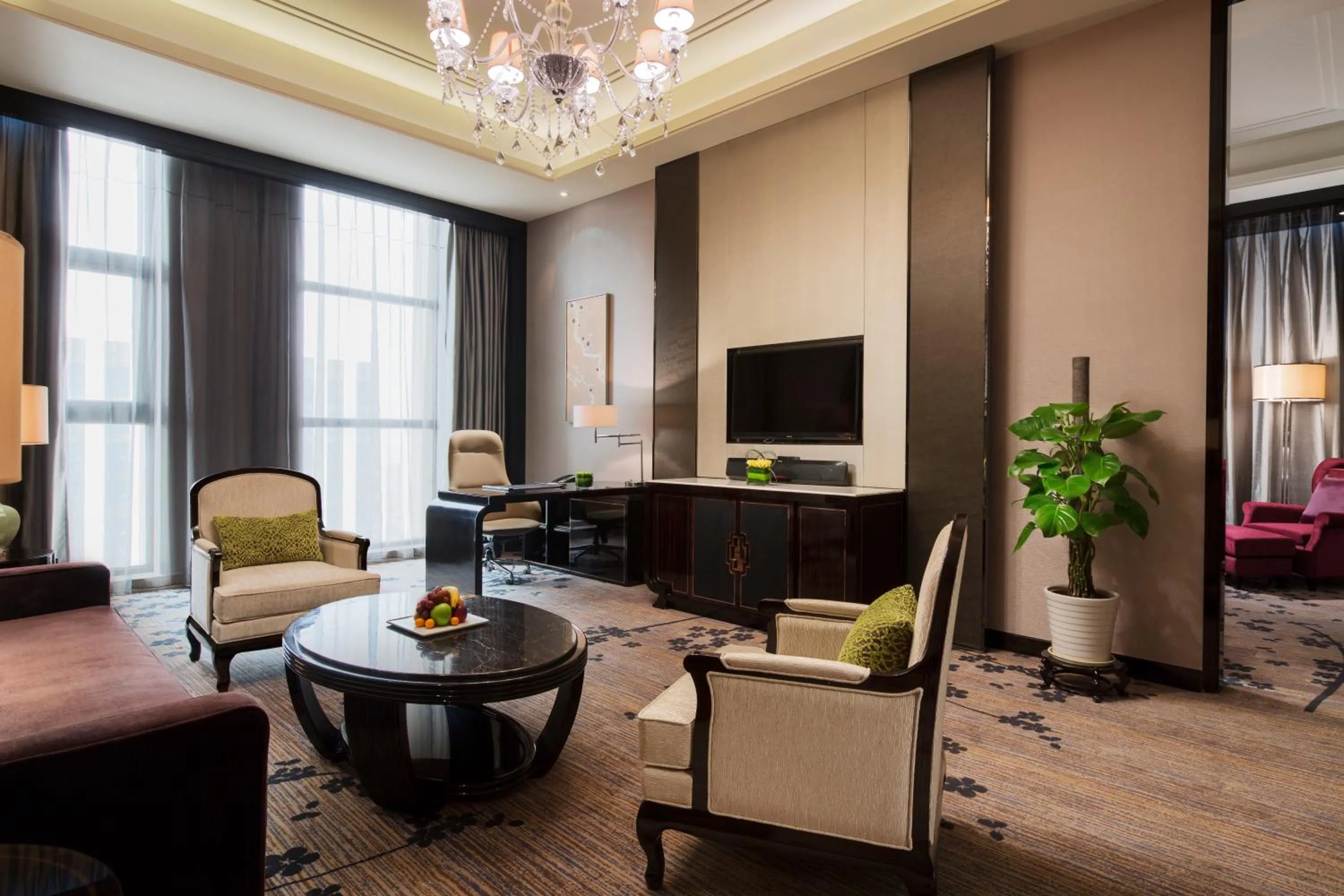 Living room in Wanda Realm Nanjing