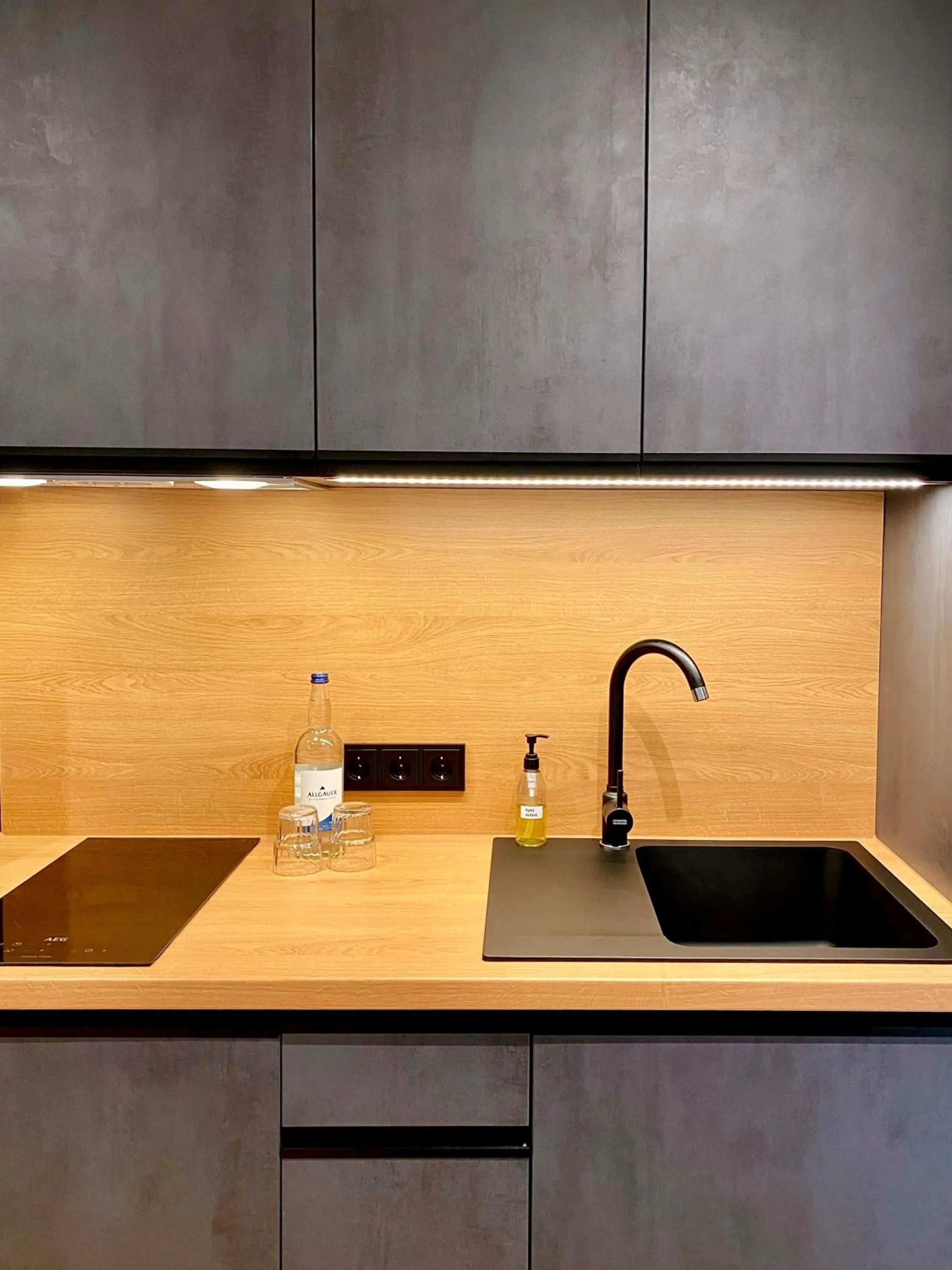 Kitchen or kitchenette in Burgau Hotel Sonnenhof