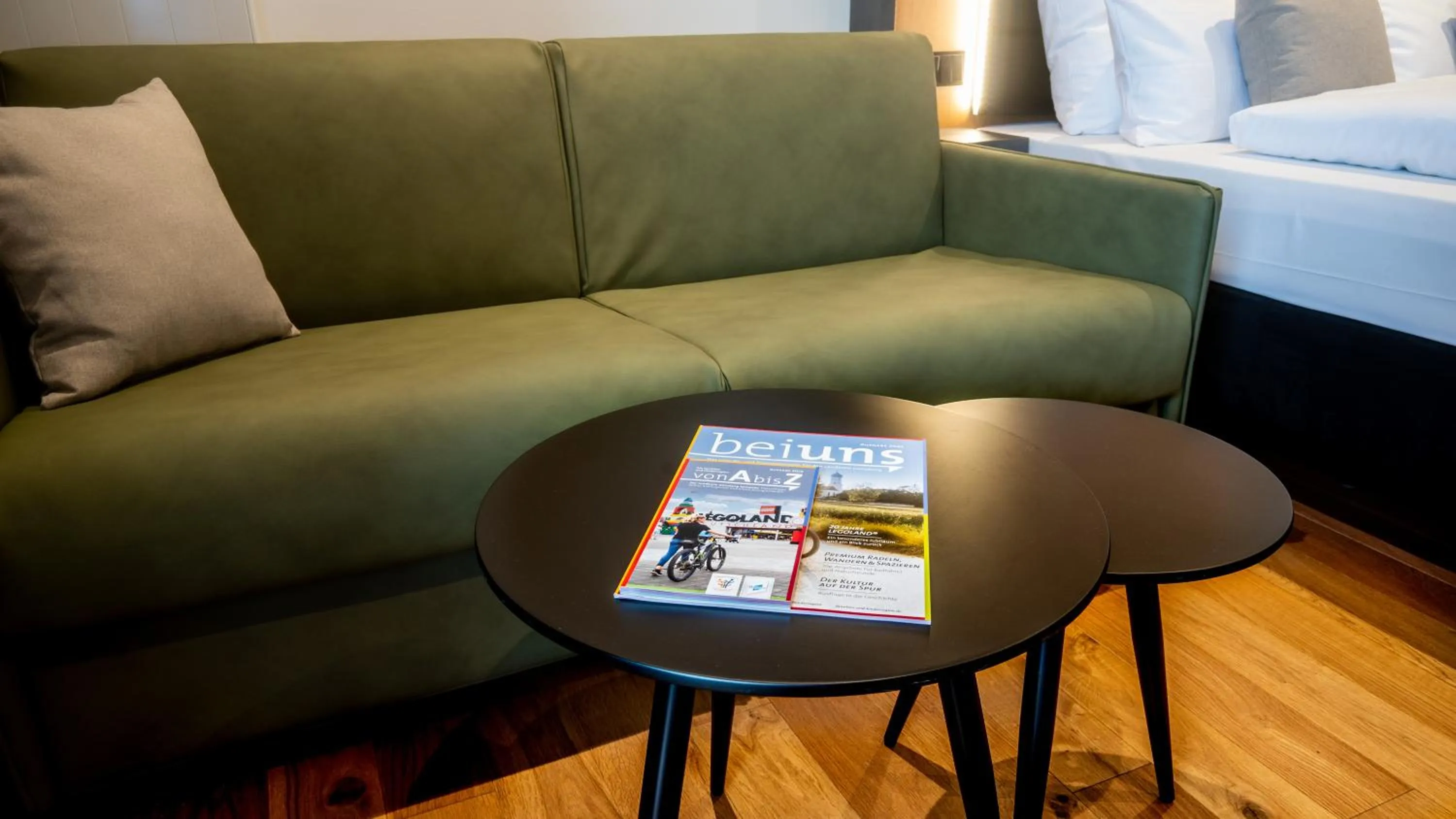 Seating area, Bed in Burgau Hotel Sonnenhof