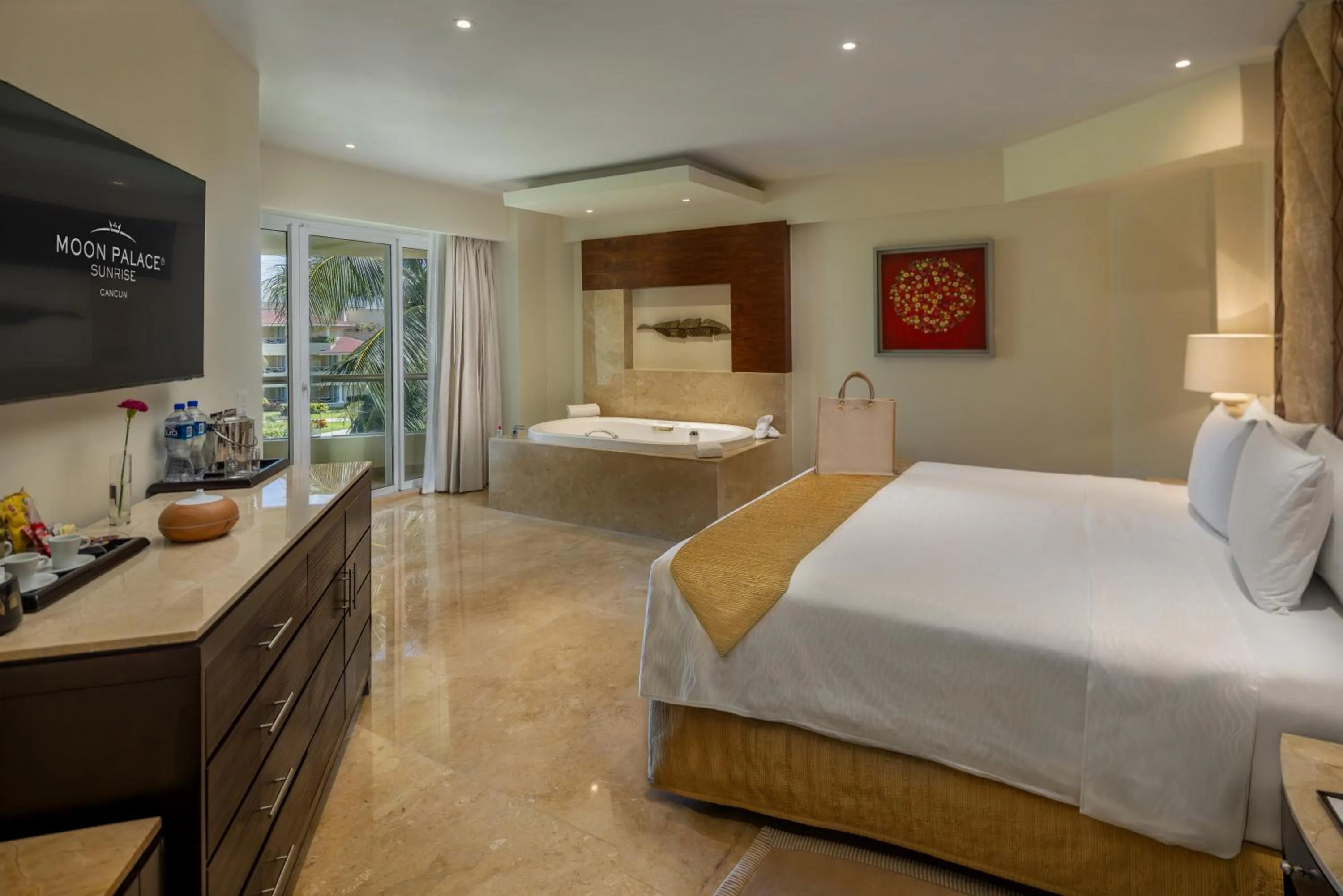 Bed in Moon Palace Cancun - All Inclusive