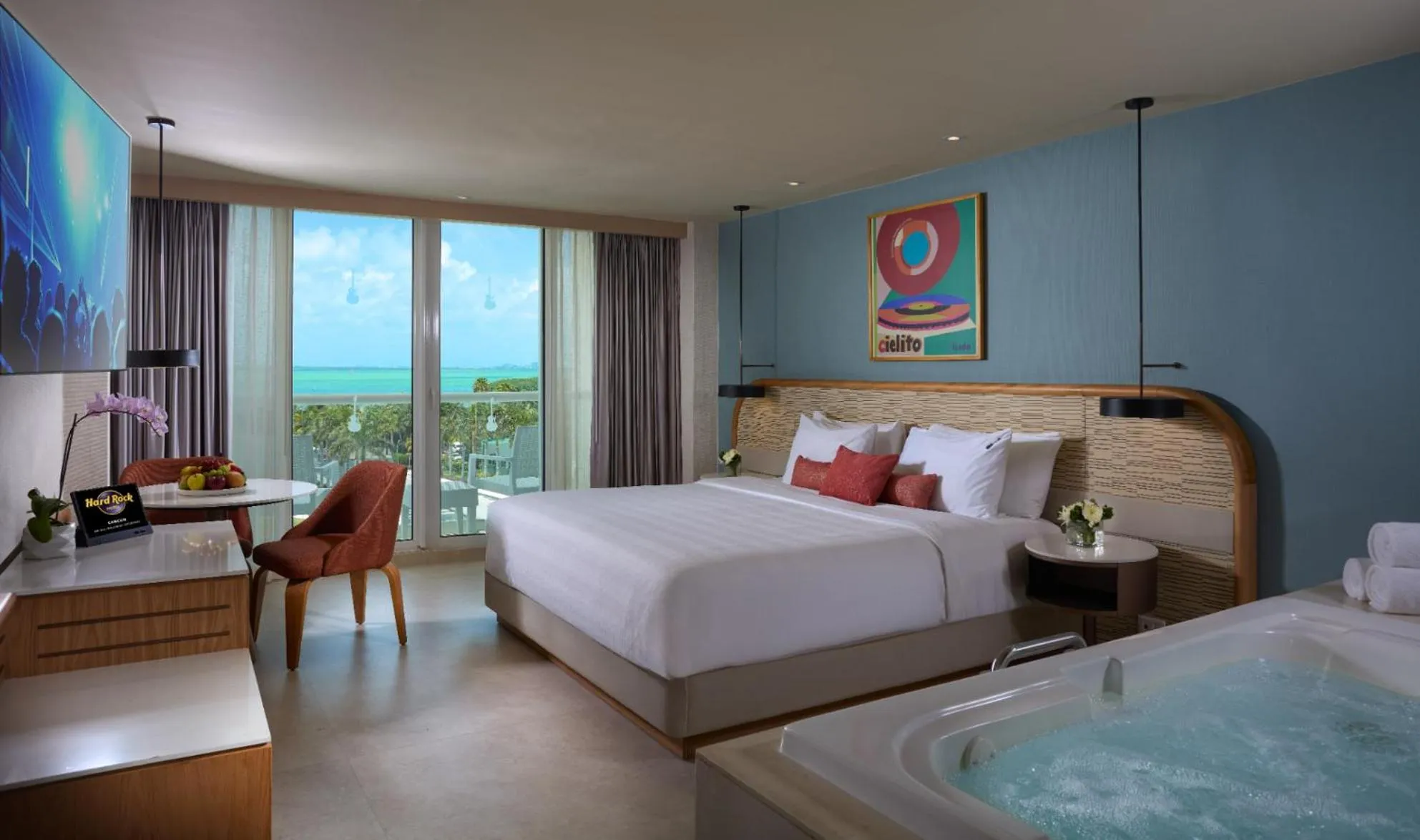 Bedroom, Bed in Hard Rock Hotel Cancun - All Inclusive