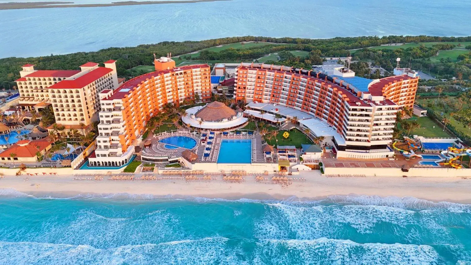 Bird's eye view in Crown Paradise Club Cancun - All Inclusive Bird's eye view in Crown Paradise Club Cancun - All Inclusive