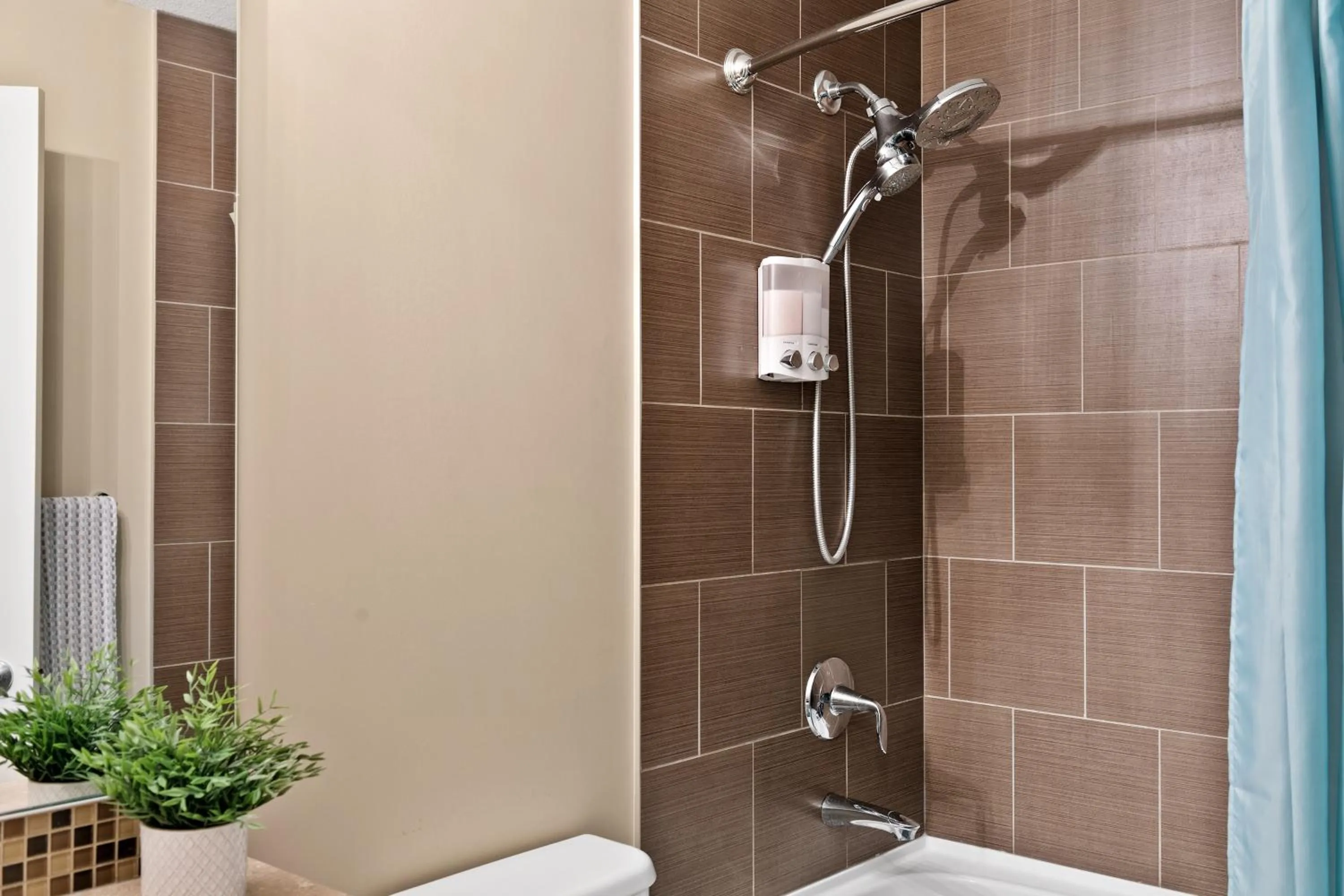Bathroom in Stylish Downtown Condos by GLOBALSTAY