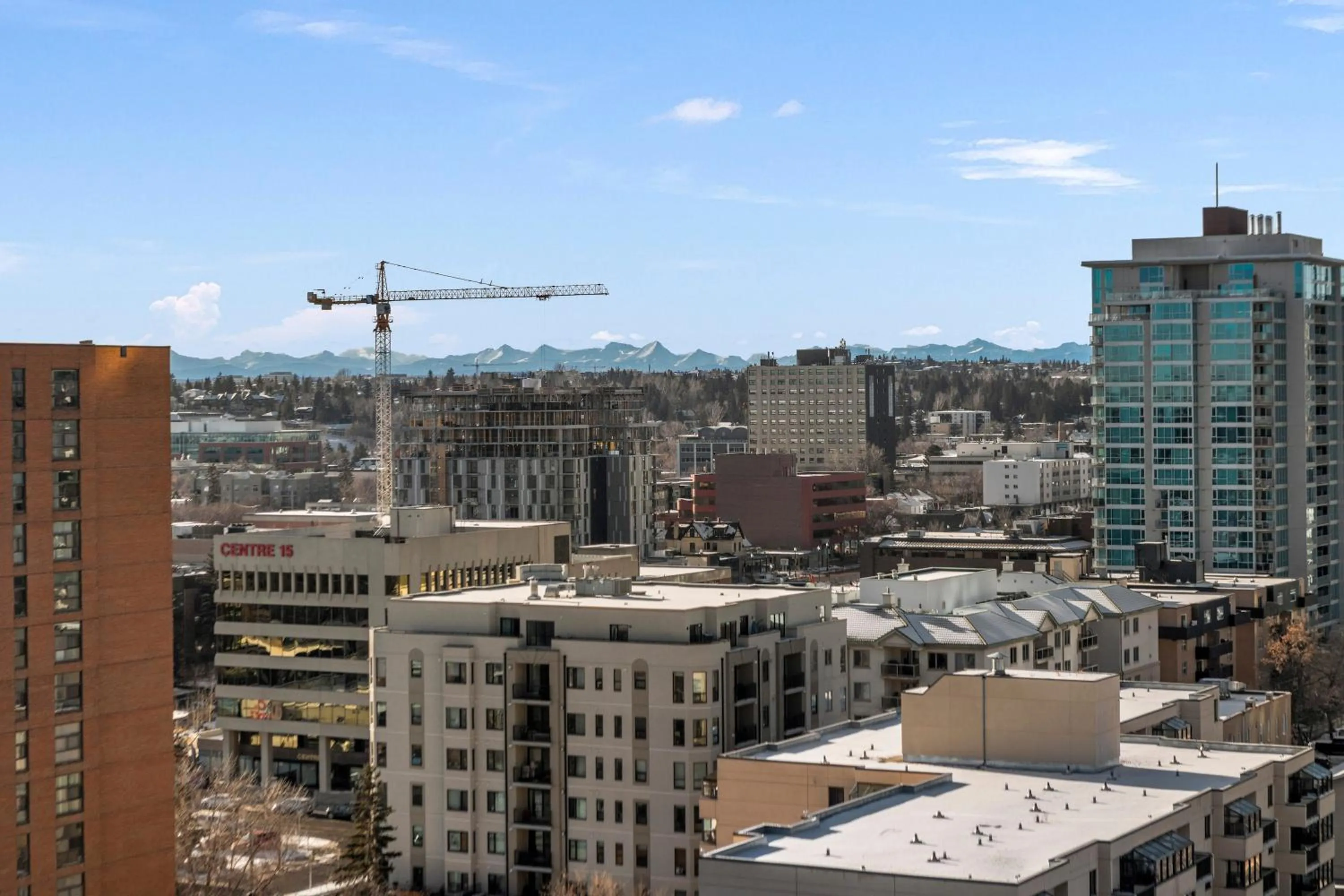 Bird's eye view in GlobalStay Downtown Calgary Condos